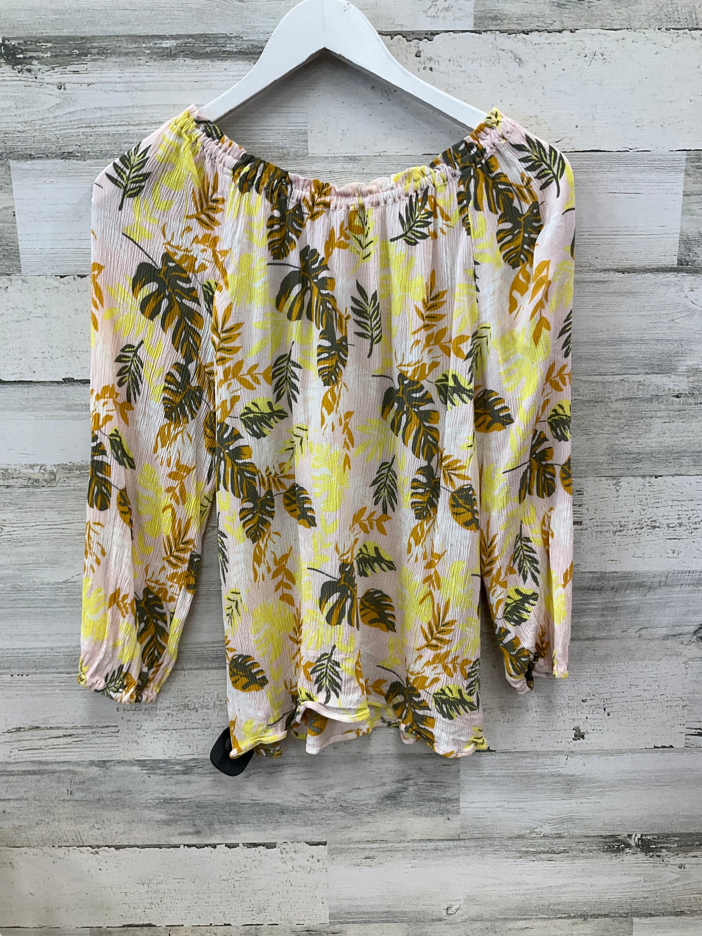 Top 3/4 Sleeve By Sanctuary In Pink & Yellow, Size:S