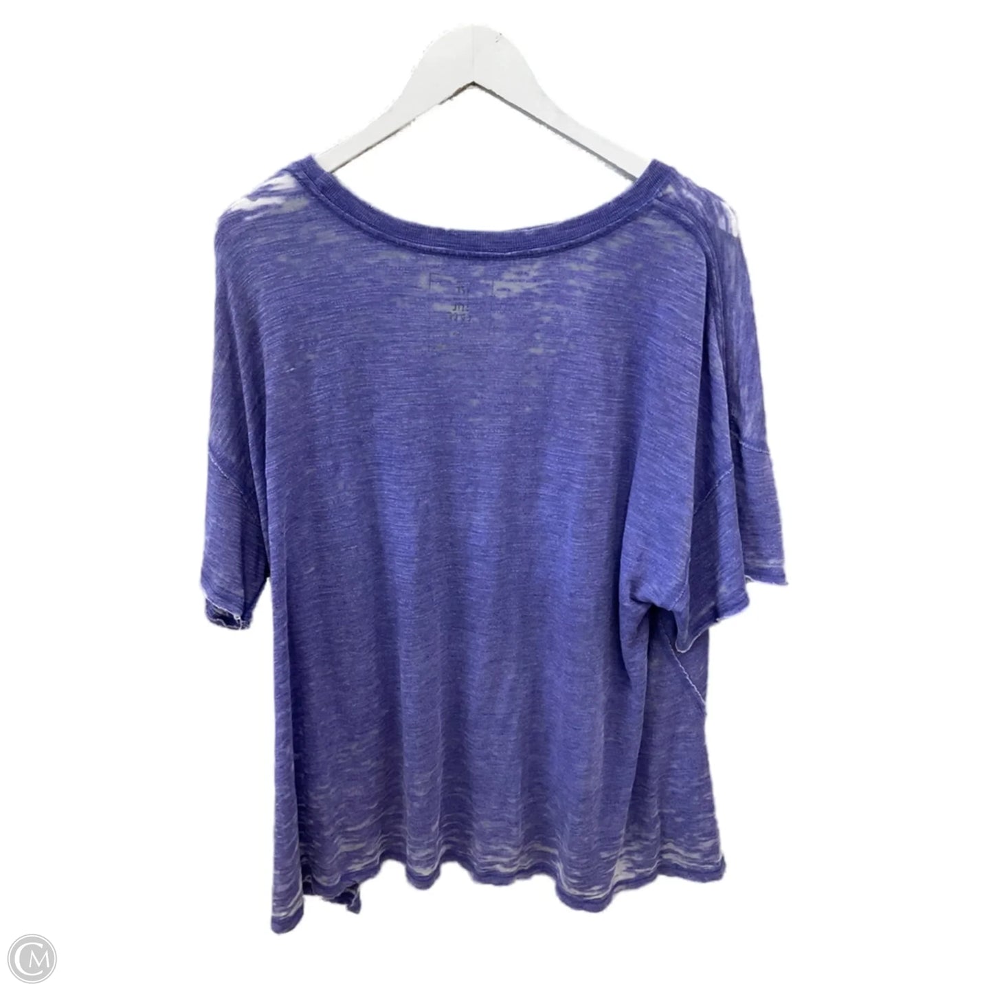 Top Short Sleeve By We The Free In Purple, Size: M