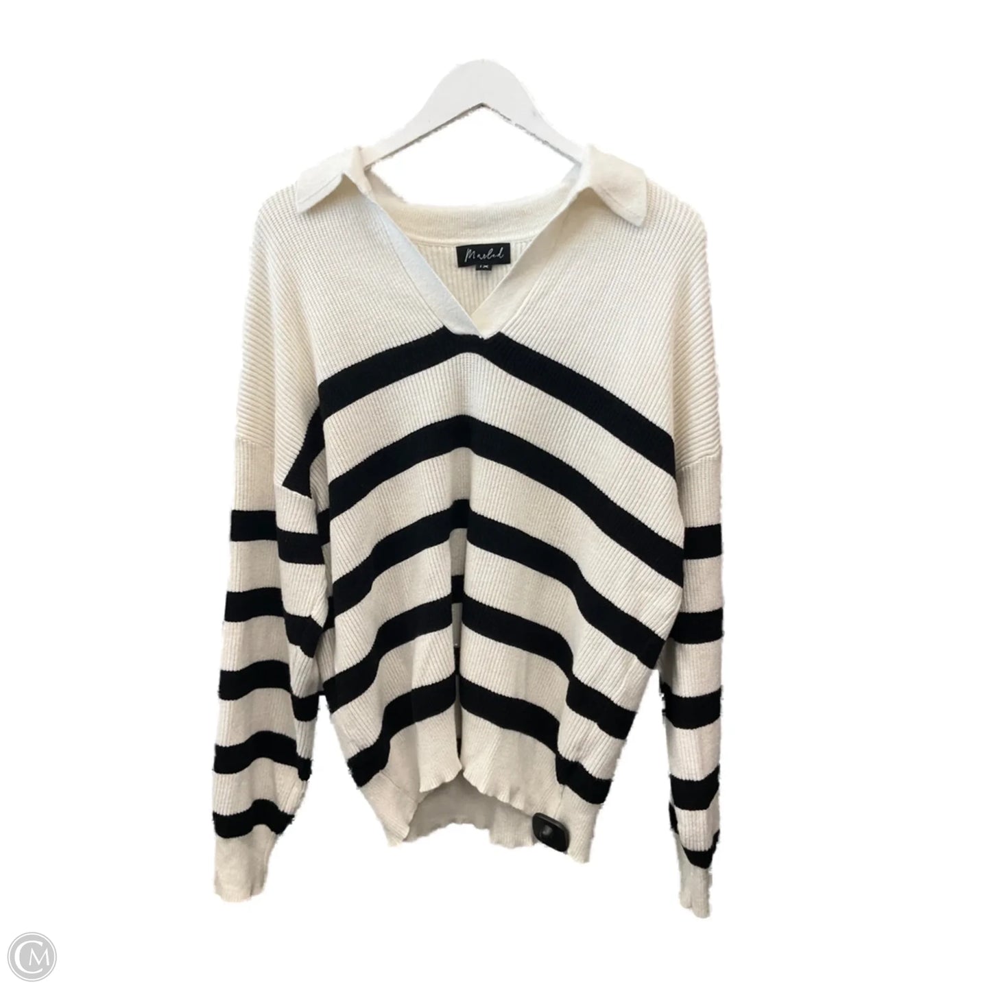 Sweater By Marled In White, Size: 1x