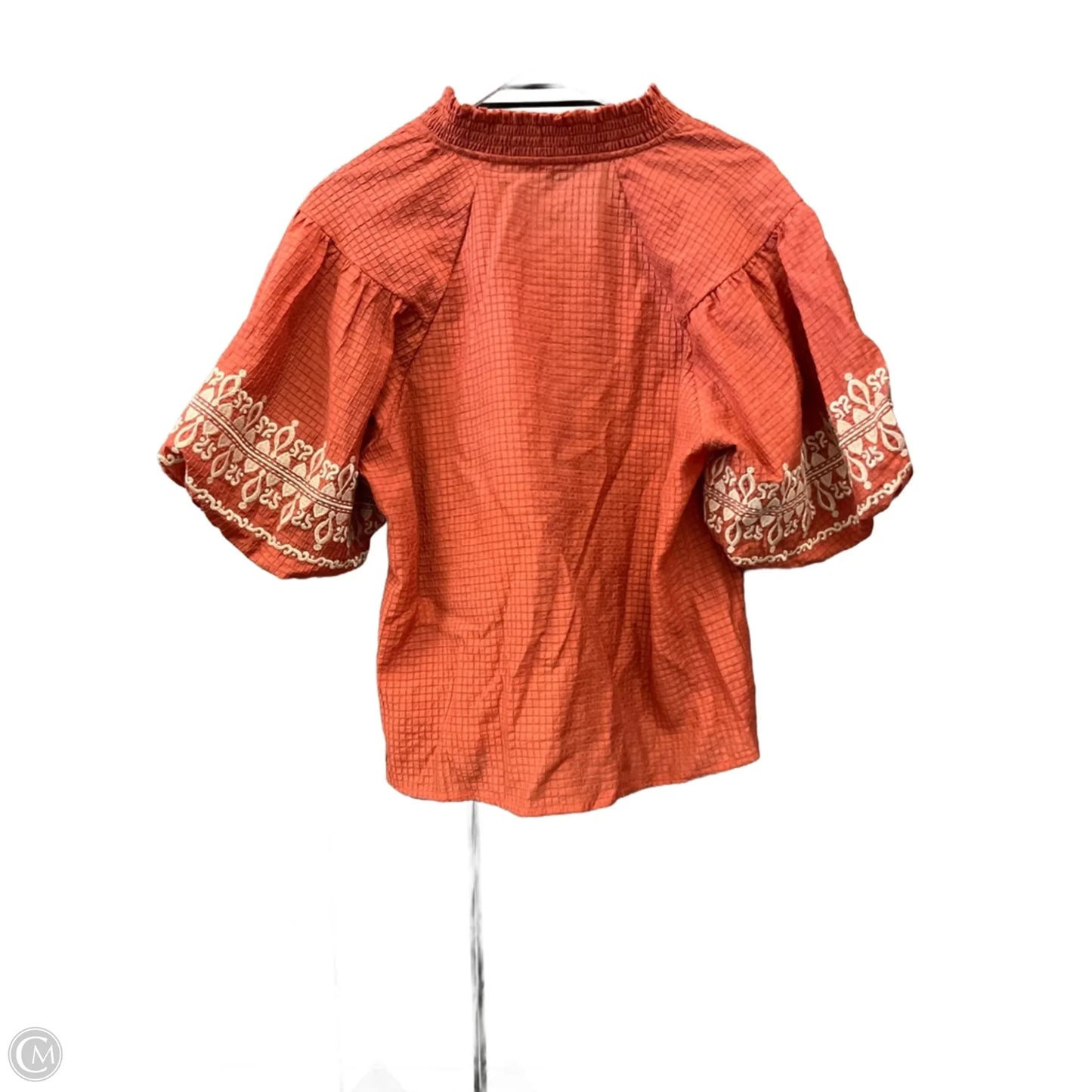 Top Short Sleeve By Thml In Orange, Size: M