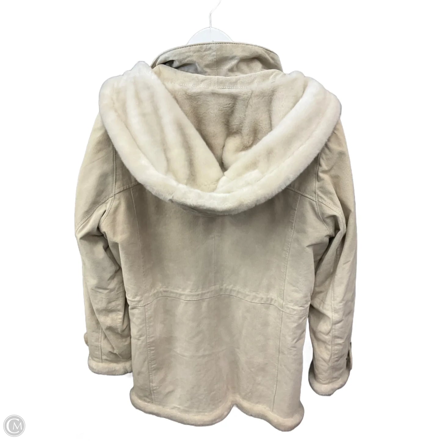 Coat Other By Clothes Mentor In Cream, Size: L