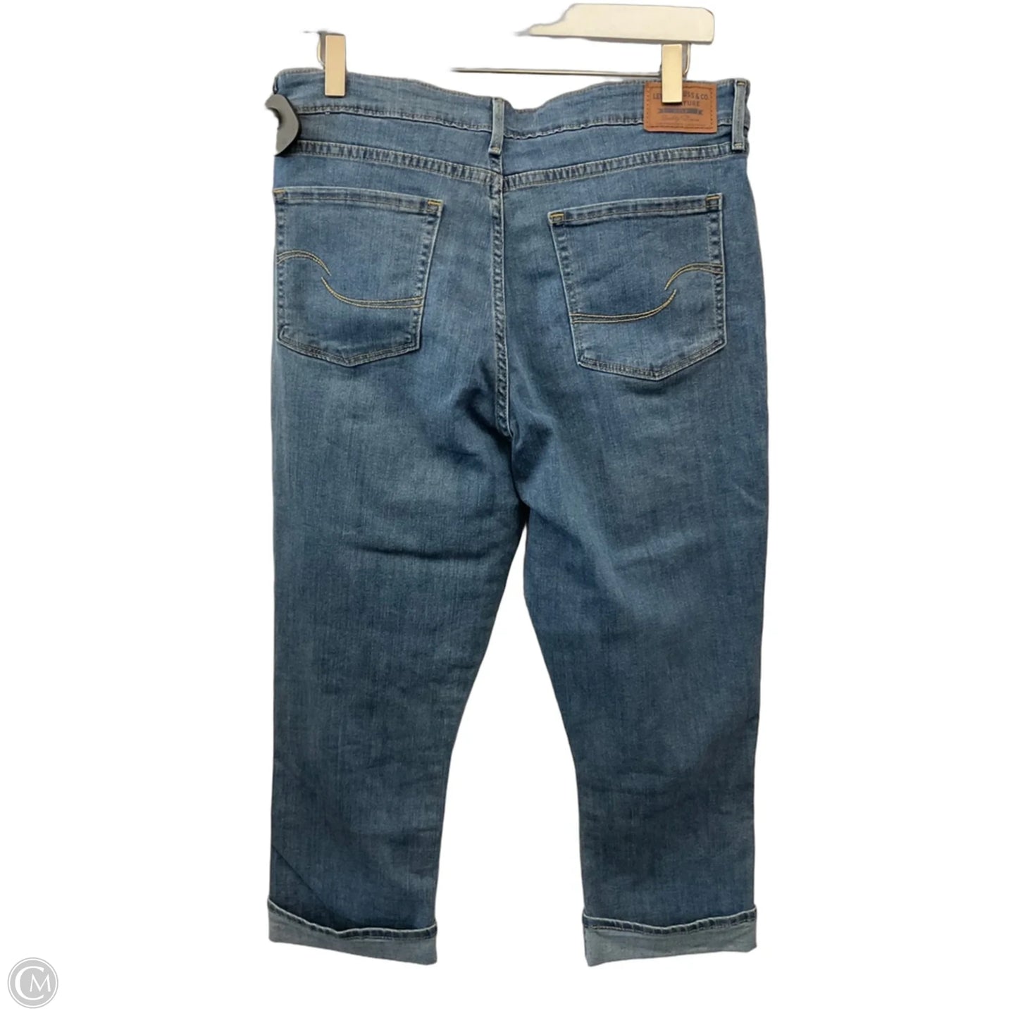 Capris By Levis In Blue Denim, Size: 14
