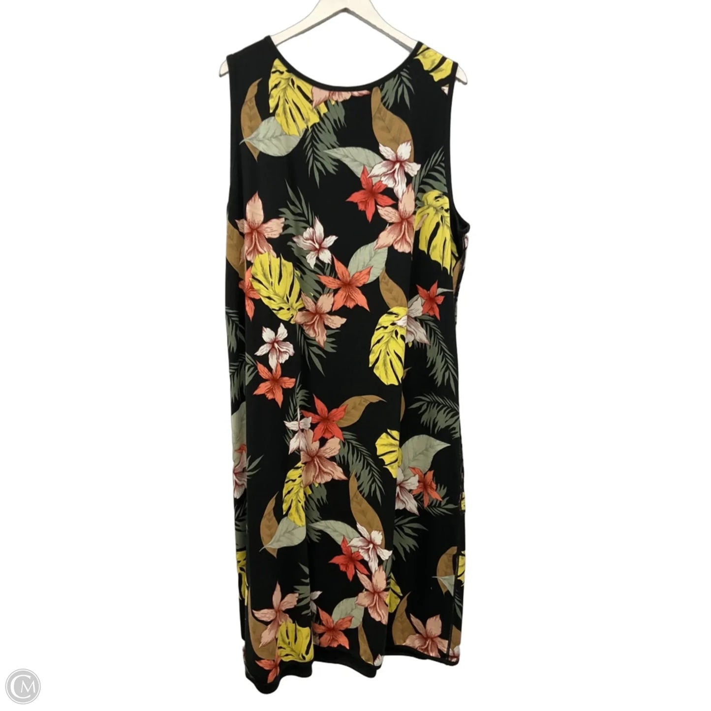 Dress Casual Midi By Tribal In Black, Size: Xxl