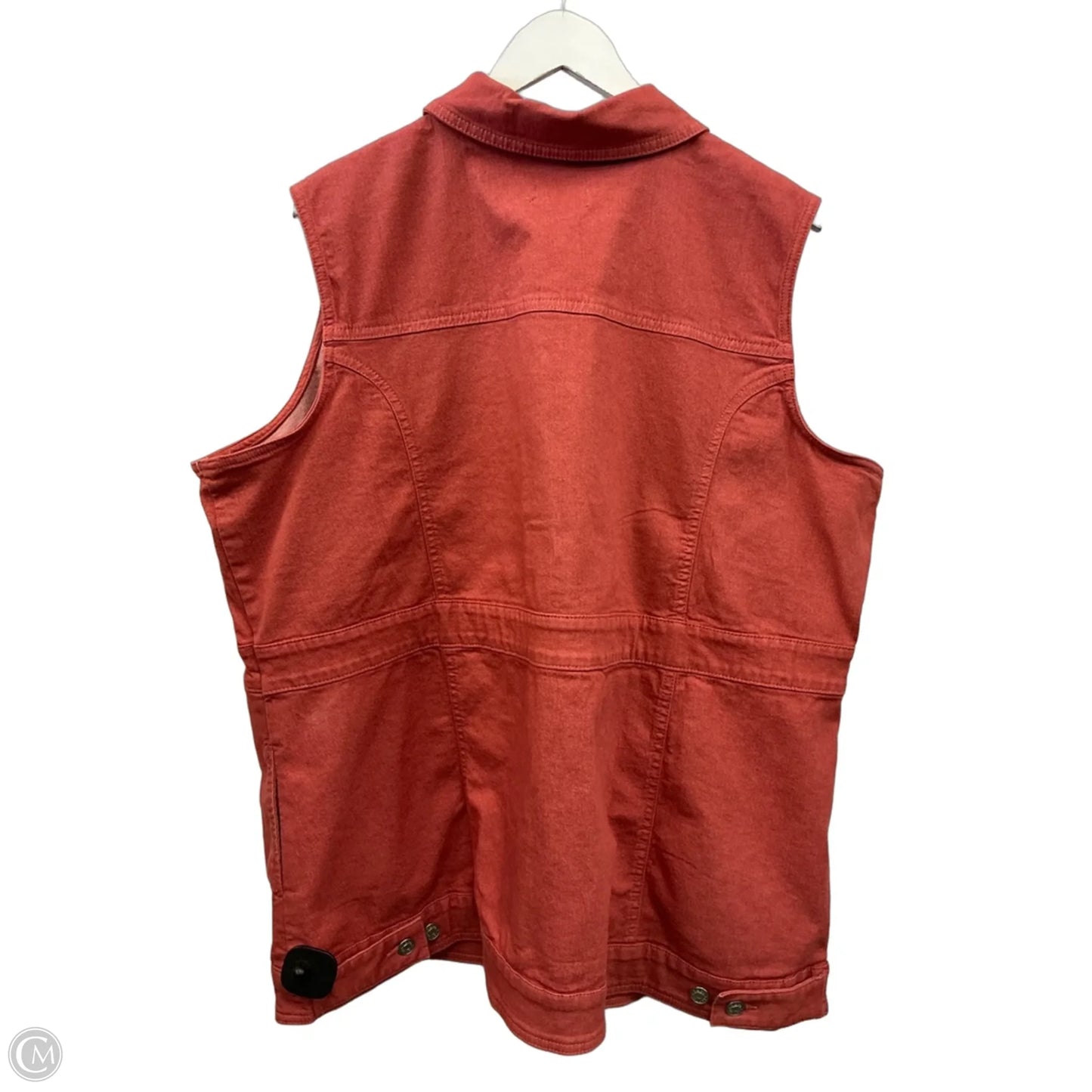 Vest Other By D&co. In Orange, Size: 2x