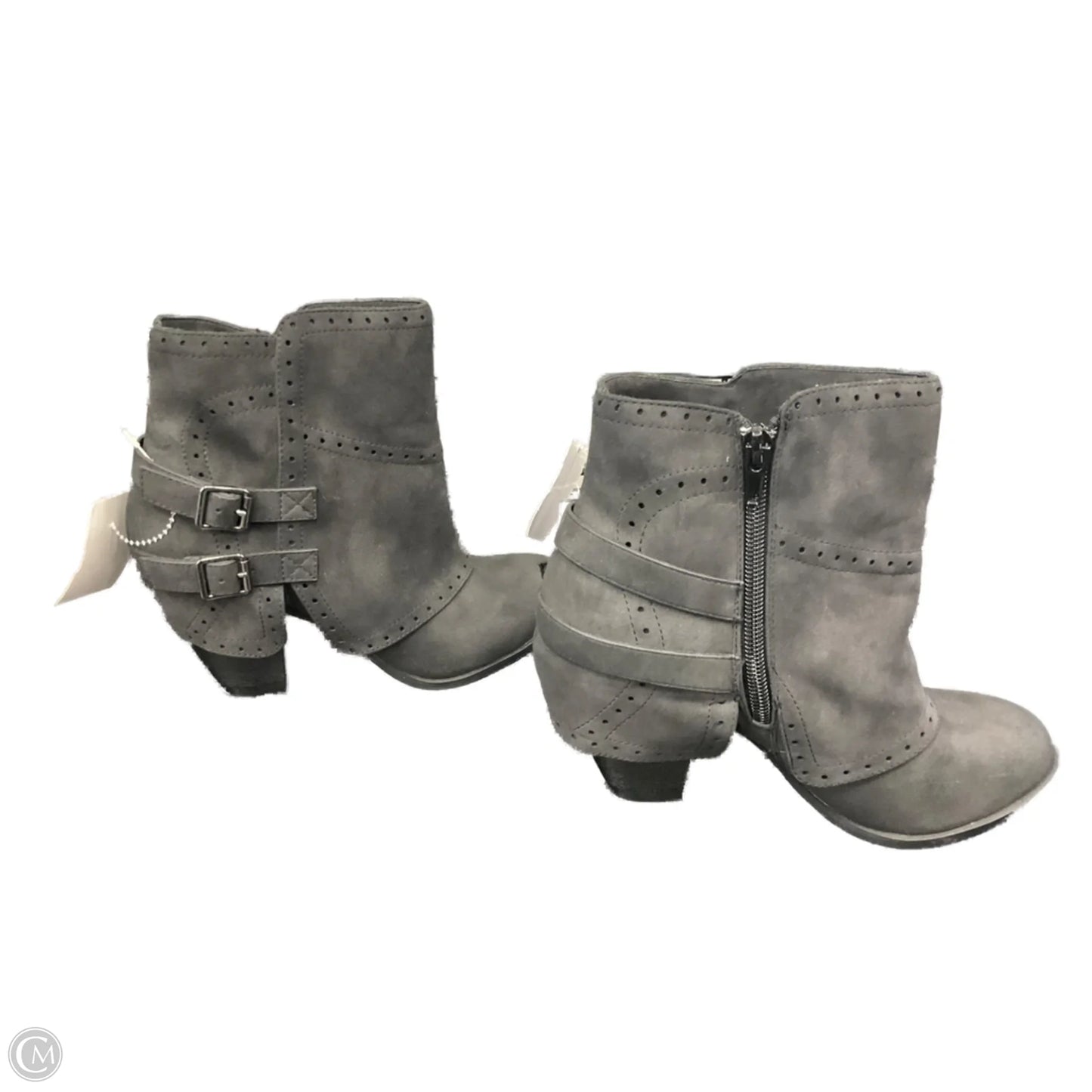 Boots Ankle Heels By Not Rated In Black, Size: 6