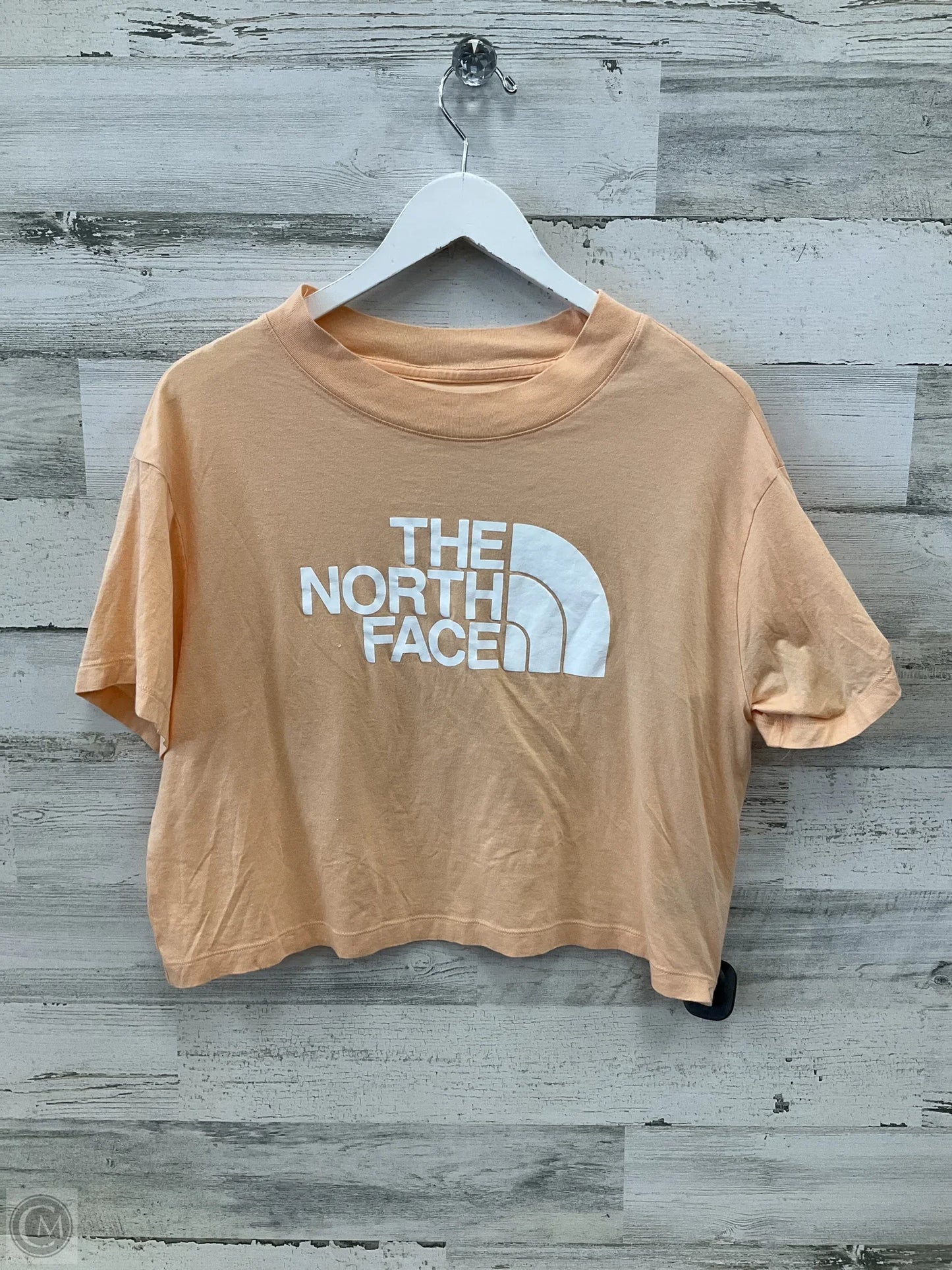 Athletic Top Short Sleeve By The North Face In Orange, Size: L
