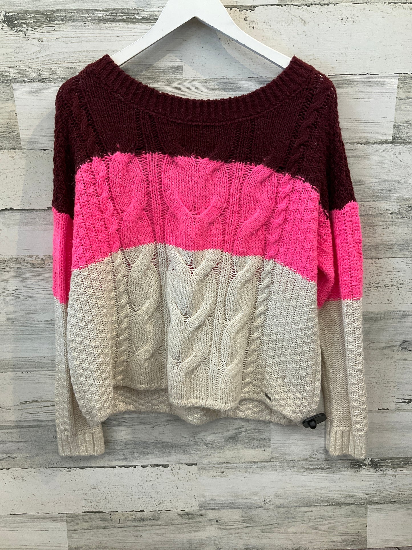 Sweater By Hollister In Red, Size: L