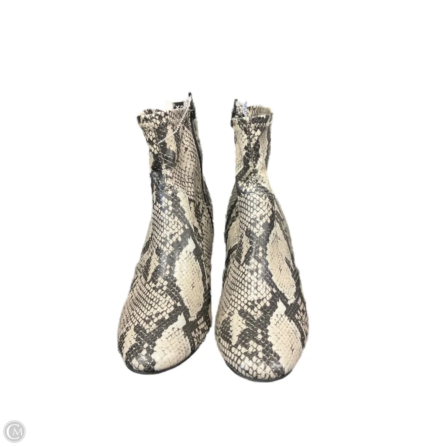 Boots Ankle Heels By Time And Tru In Snakeskin Print, Size: 10