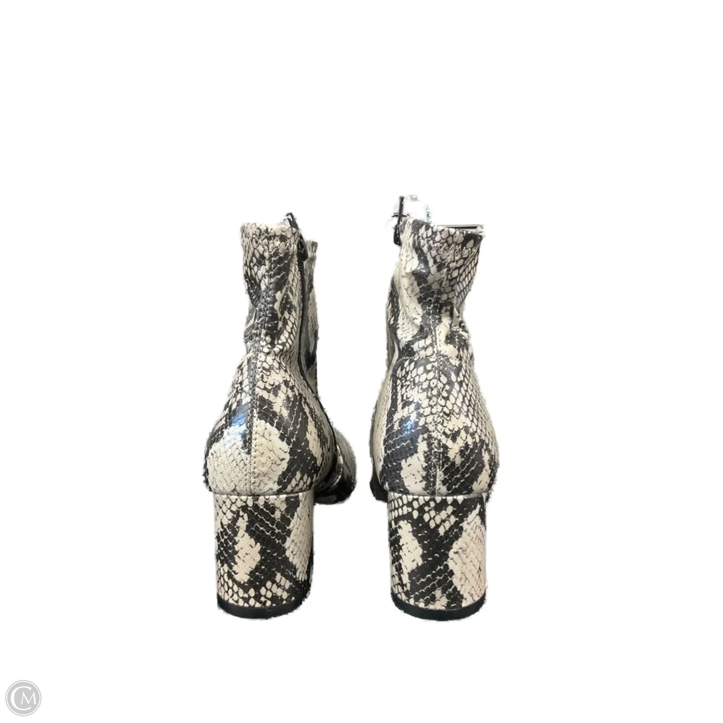 Boots Ankle Heels By Time And Tru In Snakeskin Print, Size: 10