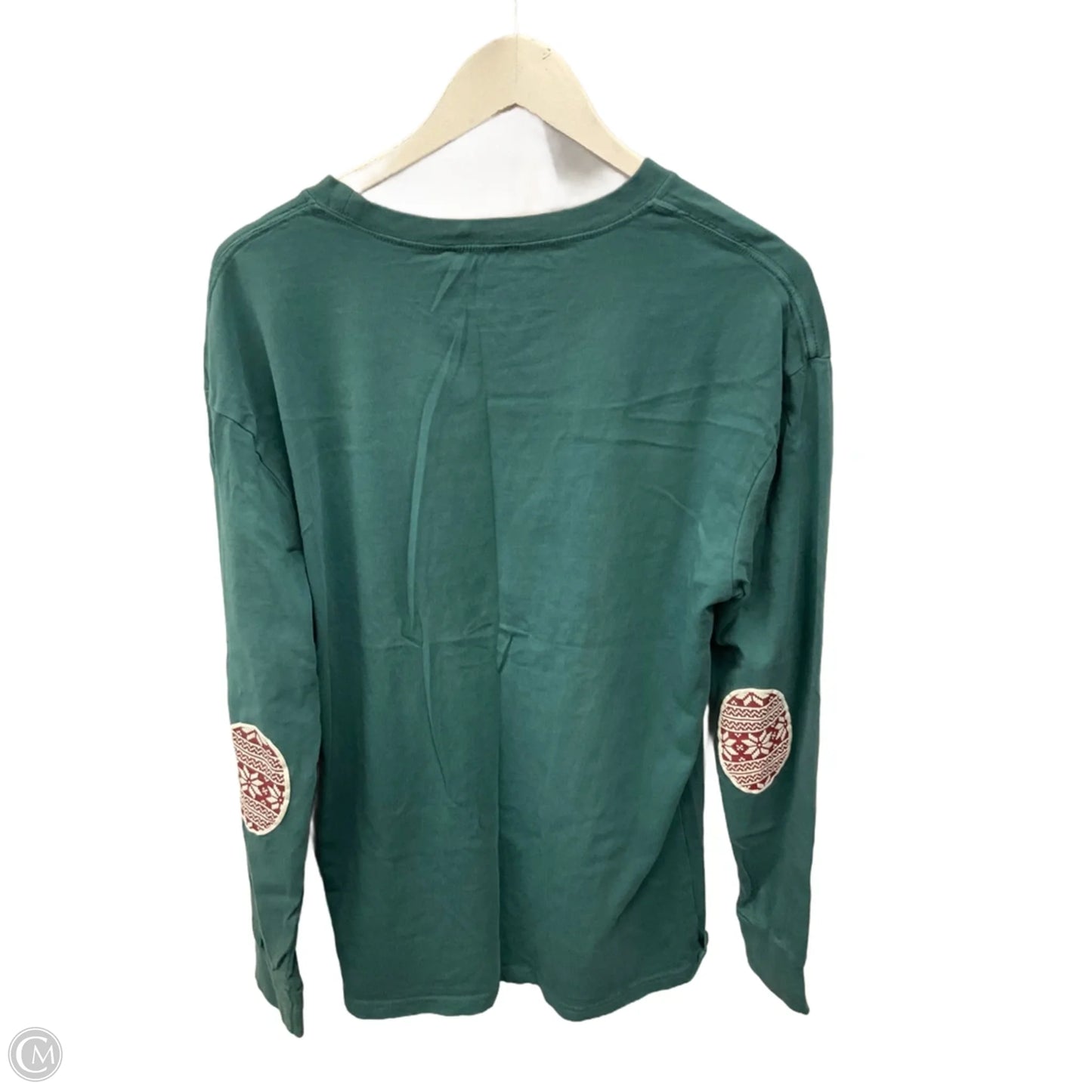 Top Long Sleeve By Clothes Mentor In Green, Size: L