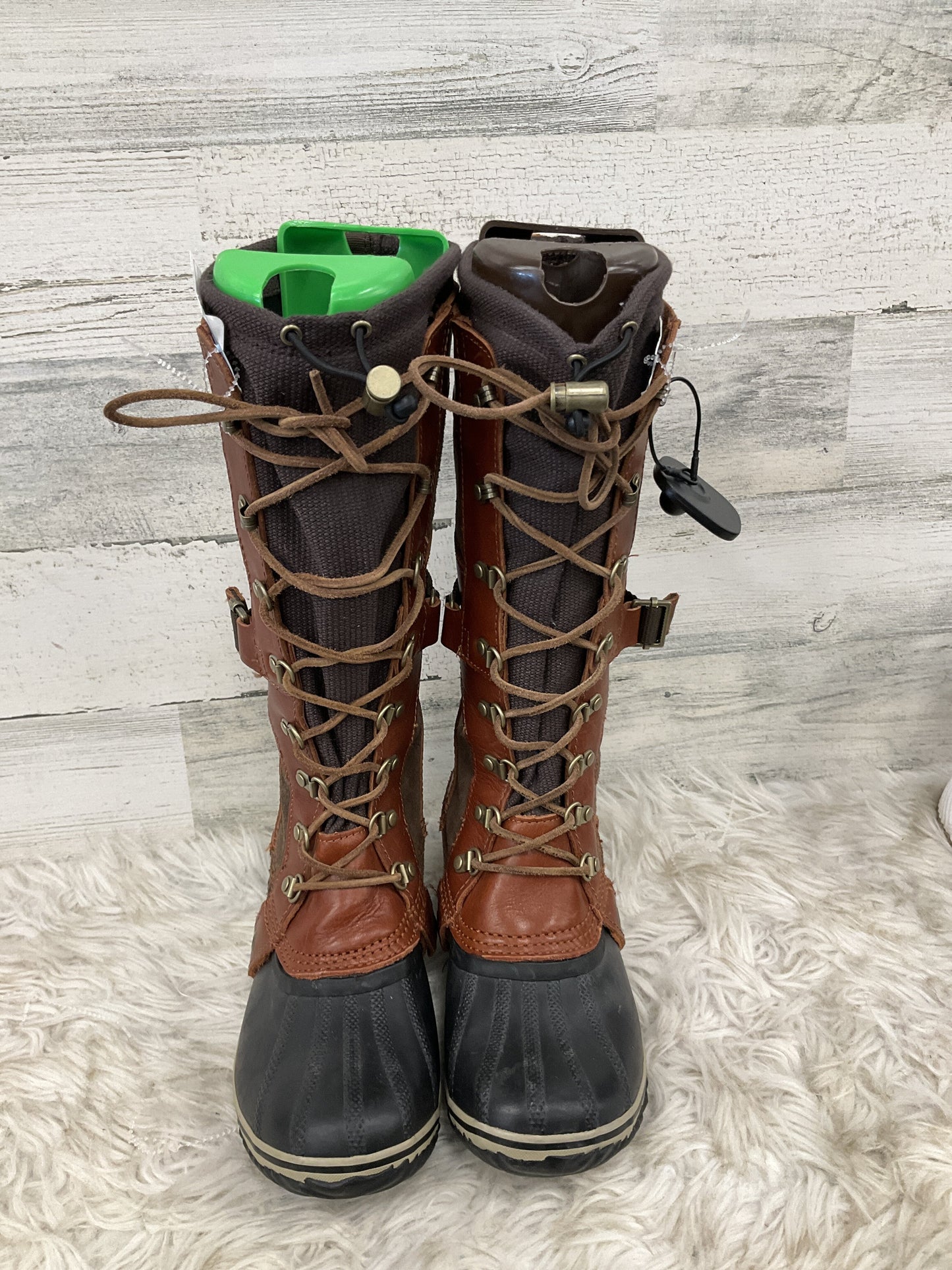 Boots Mid-calf Flats By Sorel Size: 8