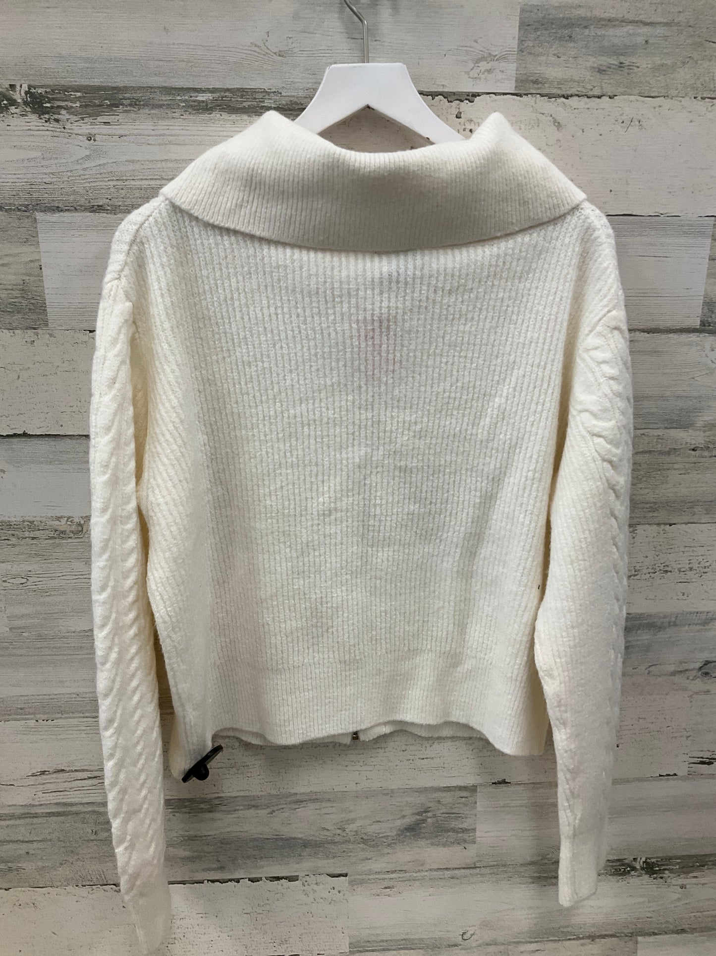 Sweater Cardigan By Scoop In Cream, Size: Xl