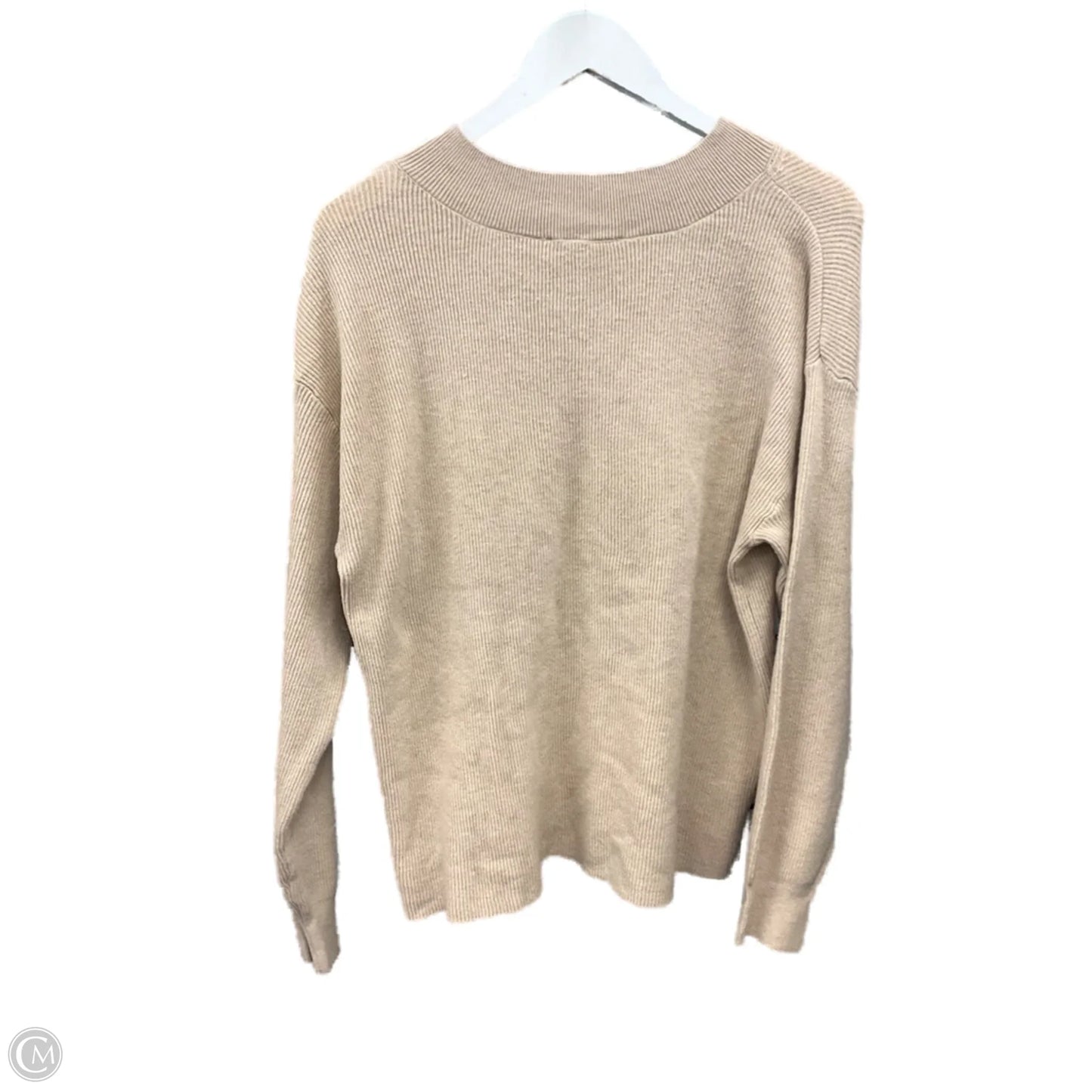 Sweater By Nine West Apparel In Tan, Size: L