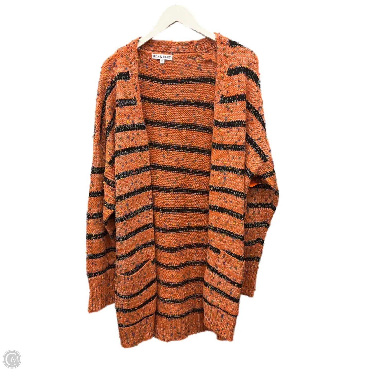 Sweater Cardigan By Clothes Mentor In Orange, Size: Sp