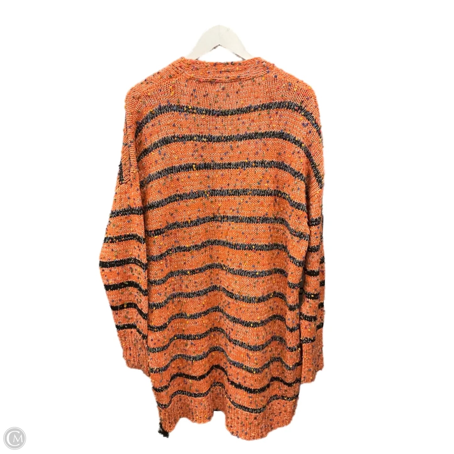 Sweater Cardigan By Clothes Mentor In Orange, Size: Sp