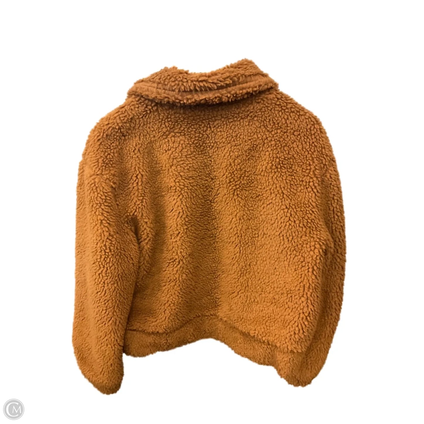 Jacket Faux Fur & Sherpa By Thread And Supply In Gold, Size: S