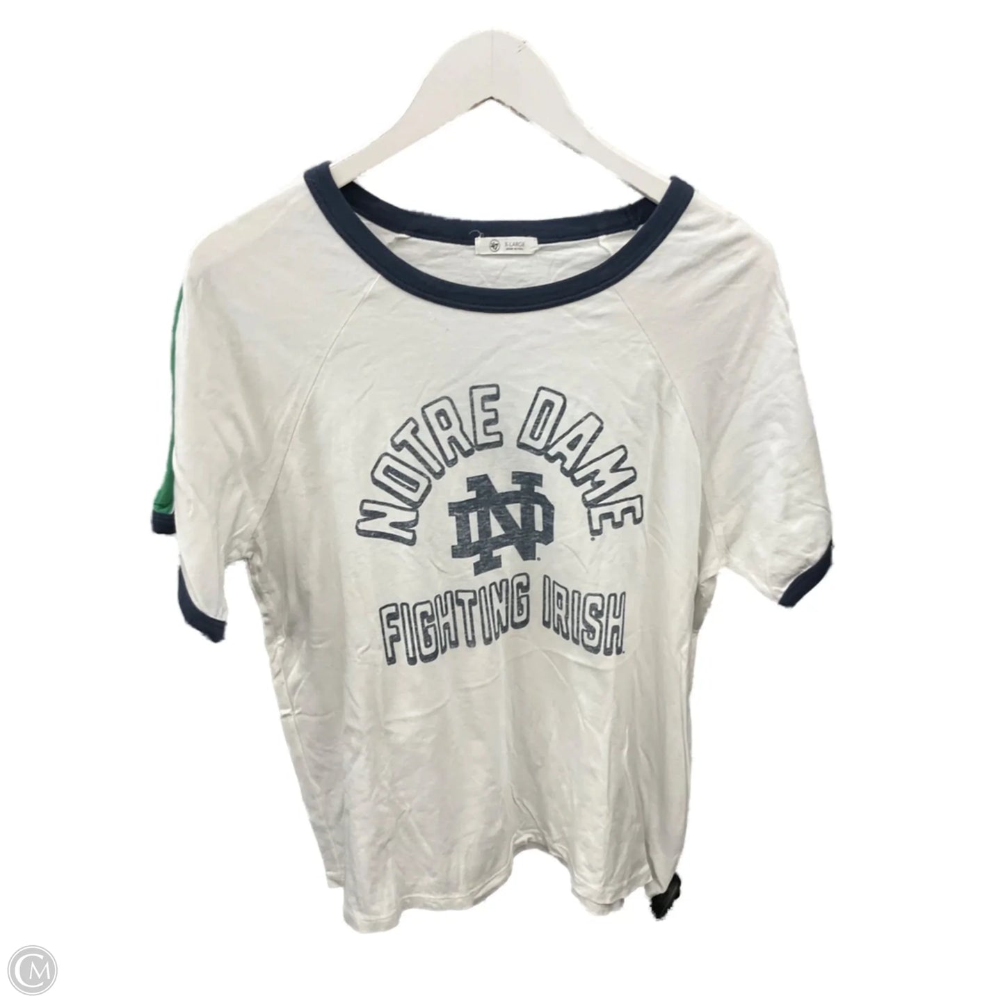 Athletic Top Short Sleeve By Clothes Mentor In Blue & Green, Size: Xl
