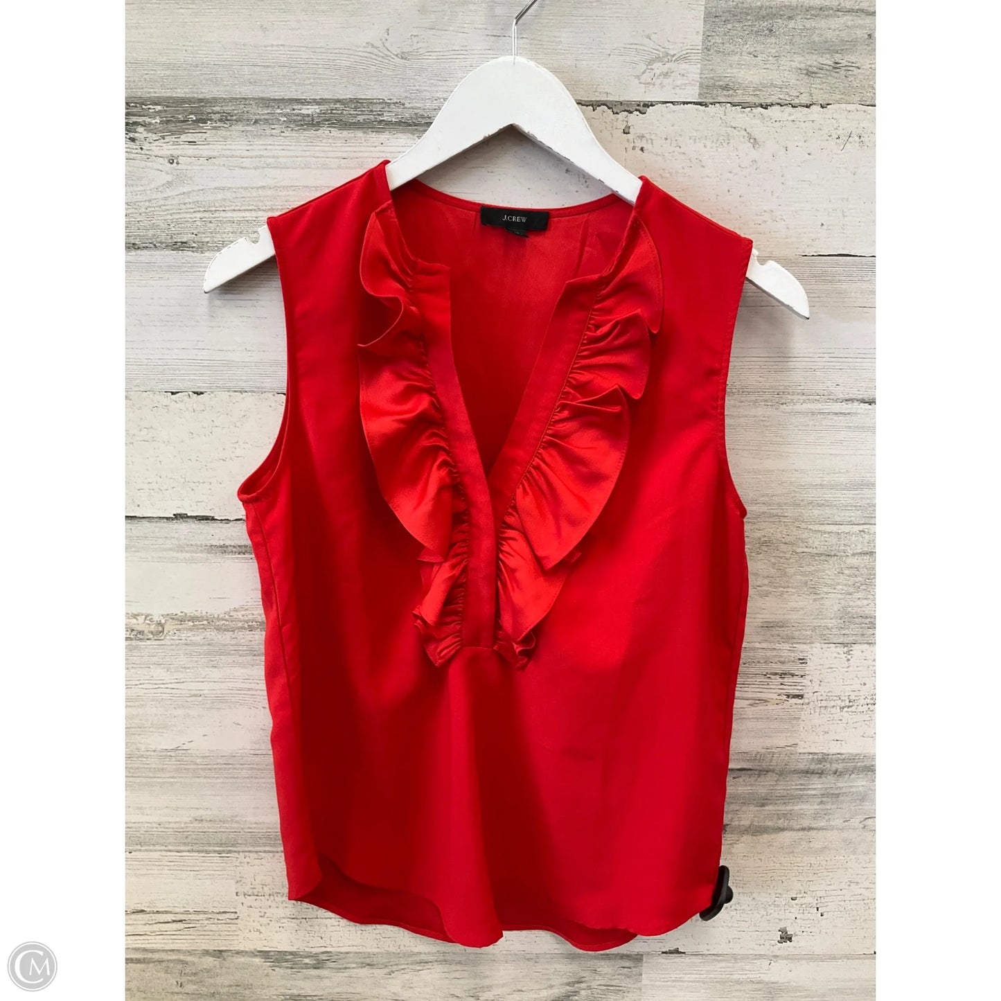Top Sleeveless By J. Crew In Red, Size: Xs
