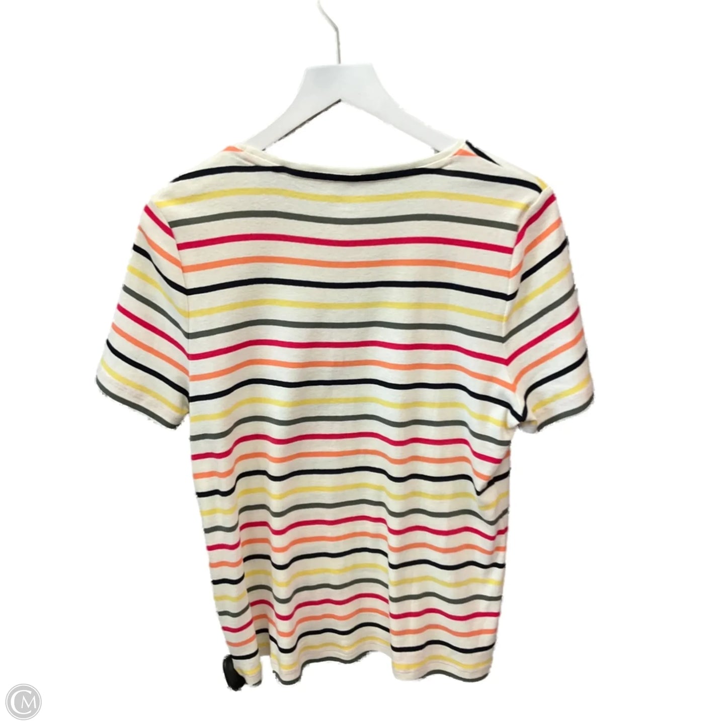 Top Short Sleeve By Talbots In Multi-colored, Size: L