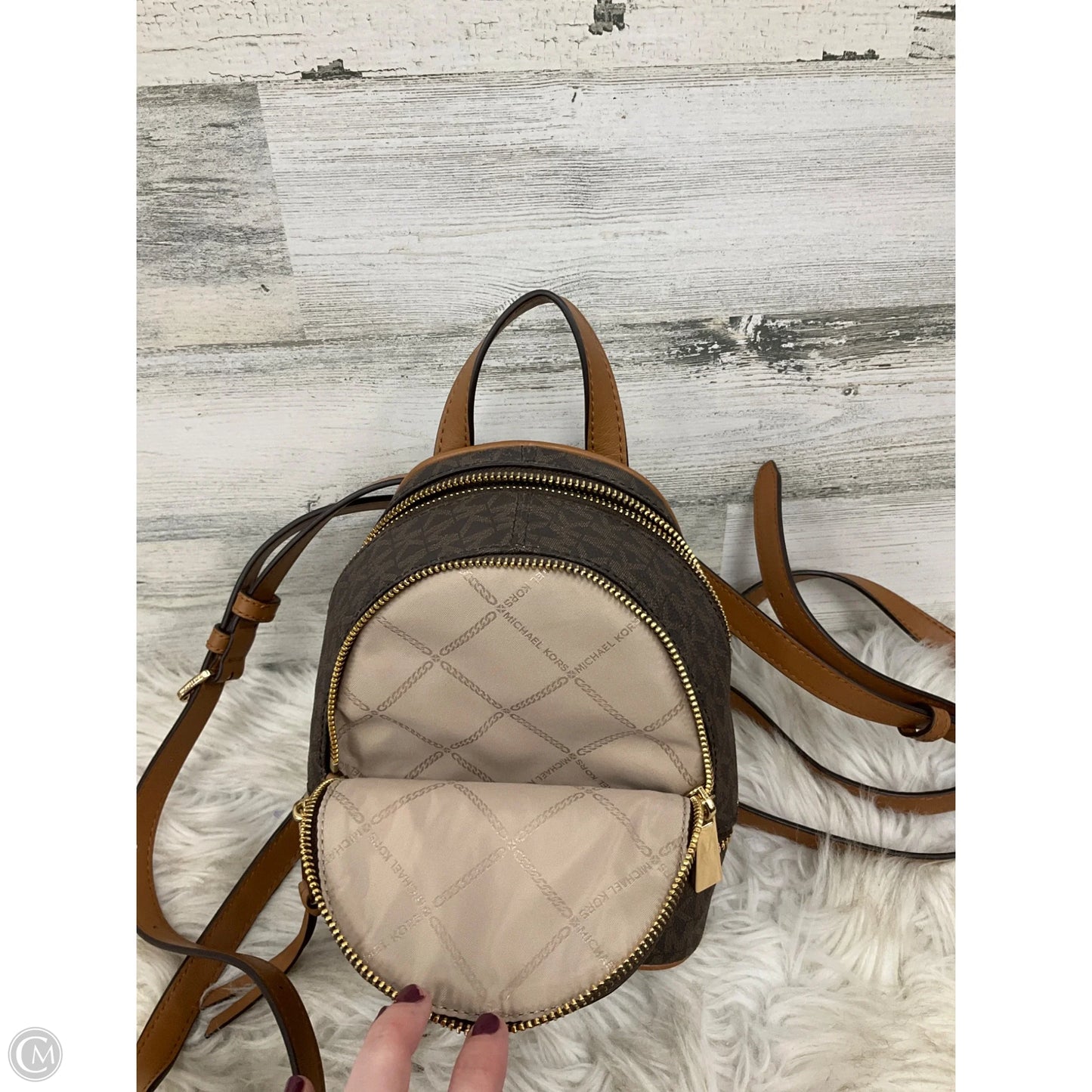 Backpack Designer By Michael Kors, Size: Small