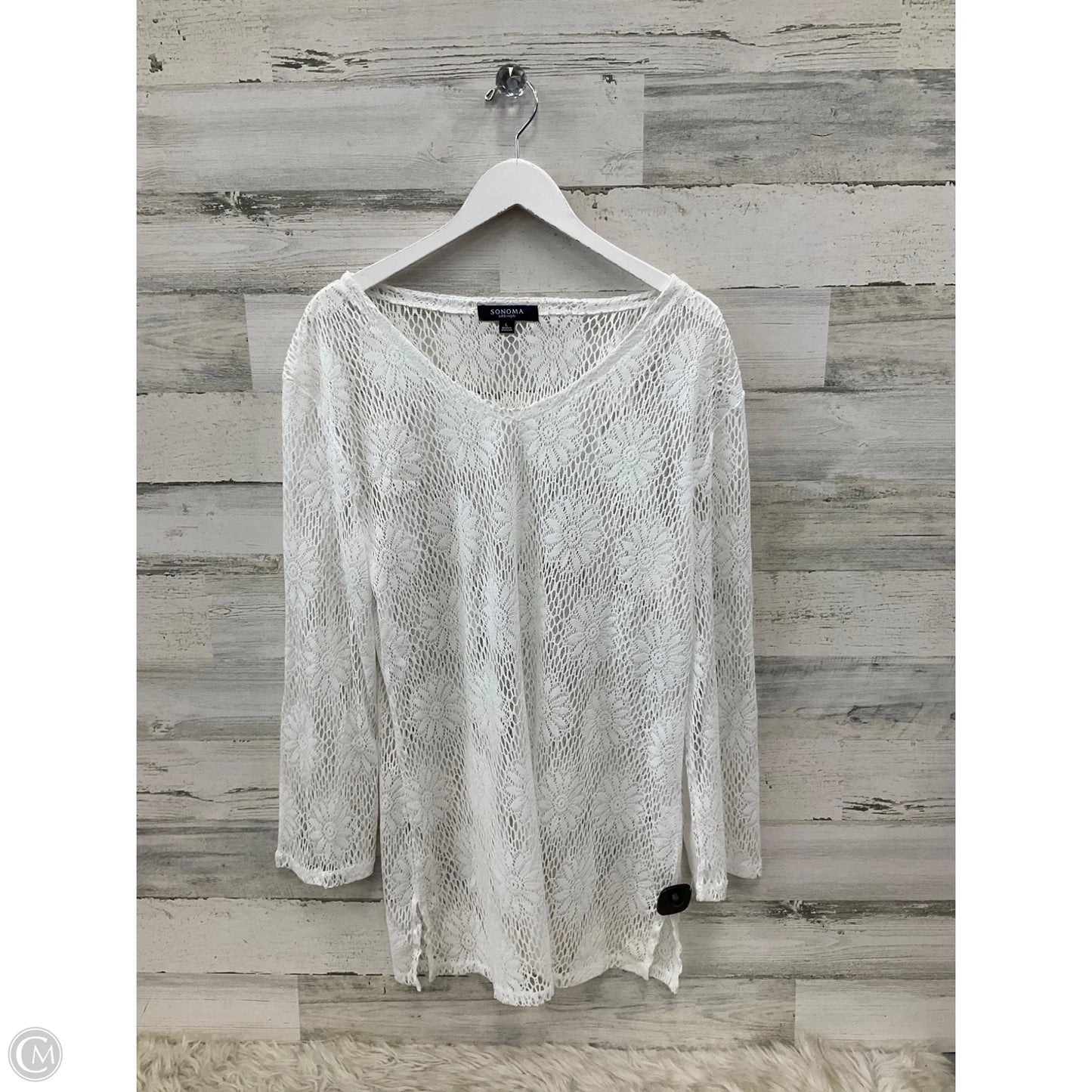 Swimwear Cover-up By Sonoma In White, Size: L