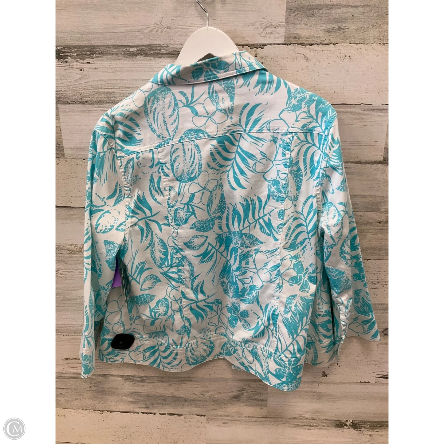 Blazer By Coral Bay In Aqua, Size: Xl