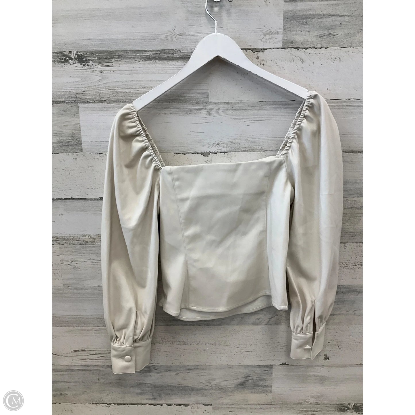 Top Long Sleeve By Lucy Paris In Ivory, Size: S