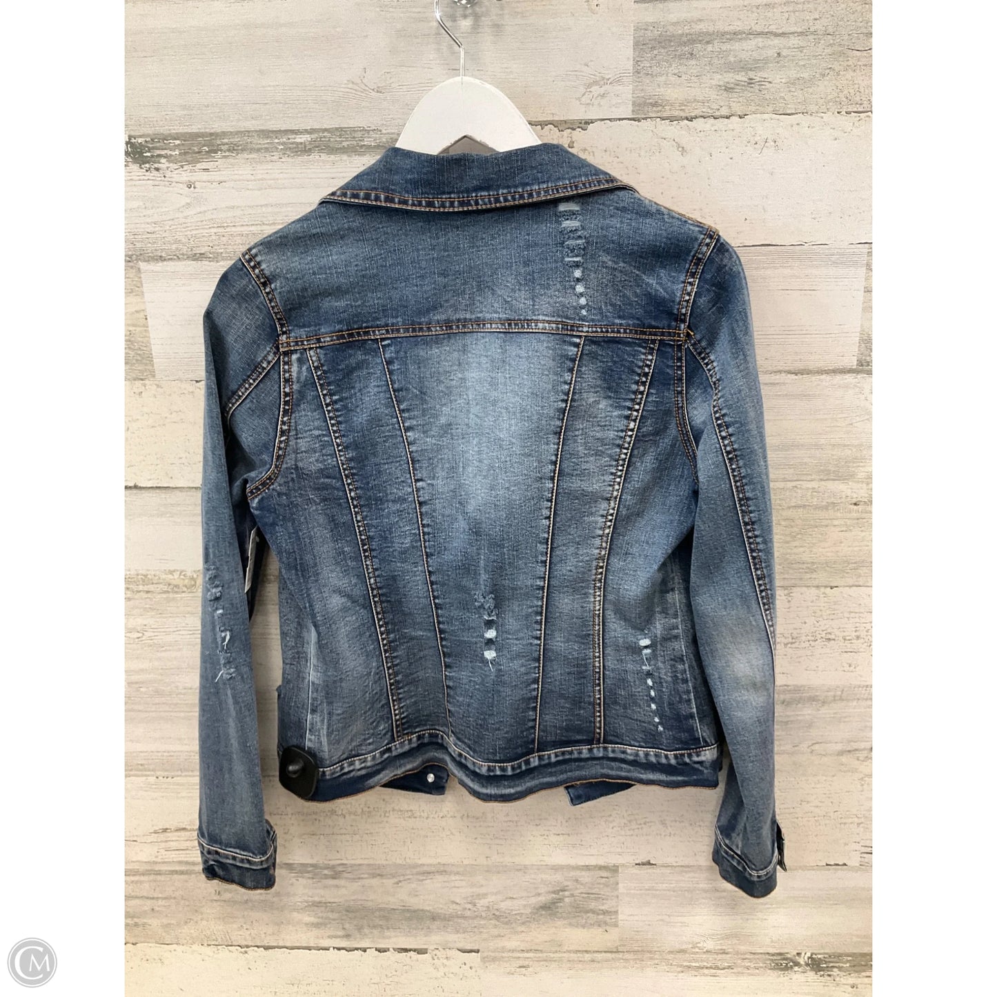 Jacket Denim By Clothes Mentor In Blue Denim, Size: S