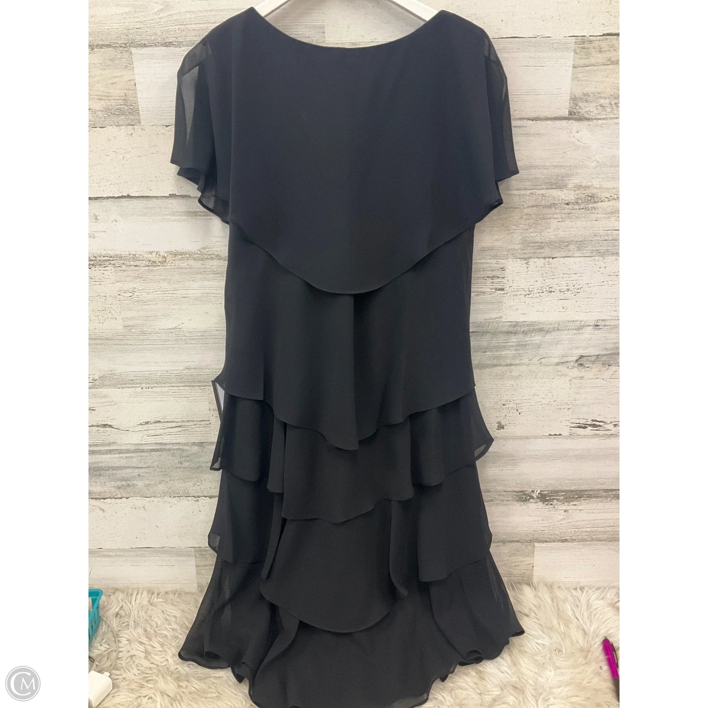 Dress Party Midi By Sl Fashions In Black, Size: Xl