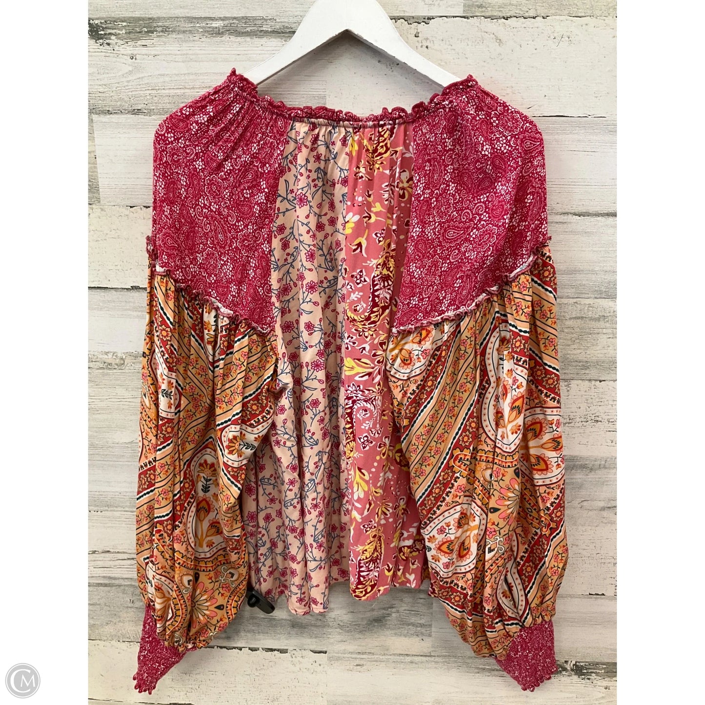 Top Long Sleeve By Oli & Hali In Multi-colored, Size: Xl