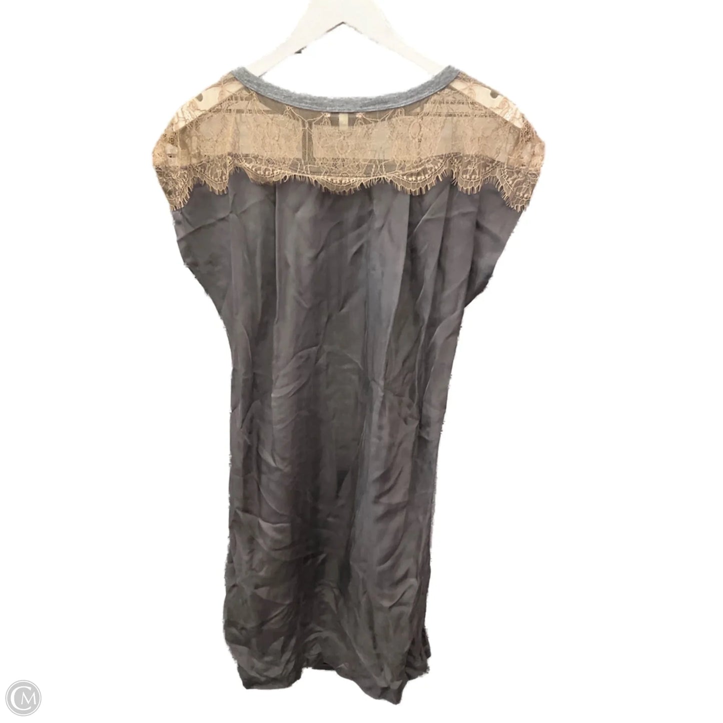 Dress Casual Midi By Clothes Mentor In Grey & Tan, Size: S