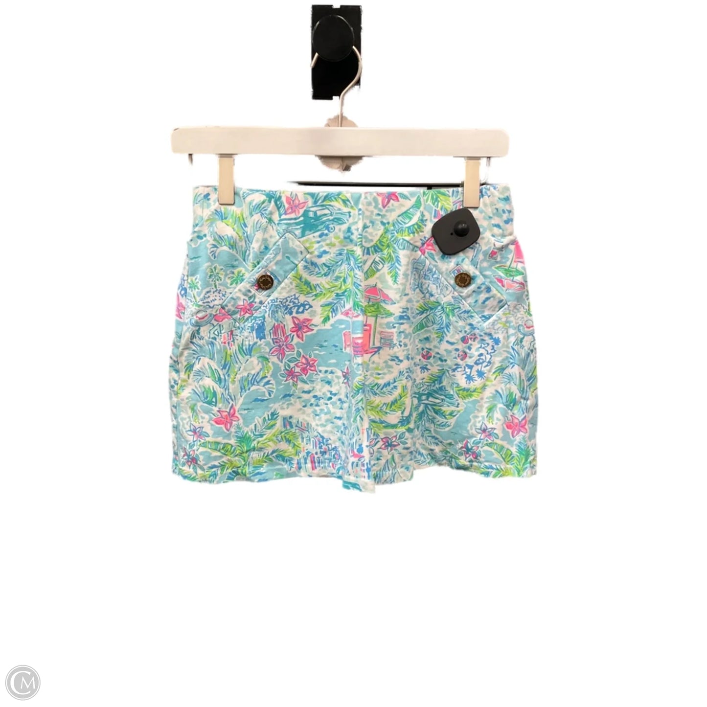 Skort Designer By Lilly Pulitzer In Aqua, Size: 2