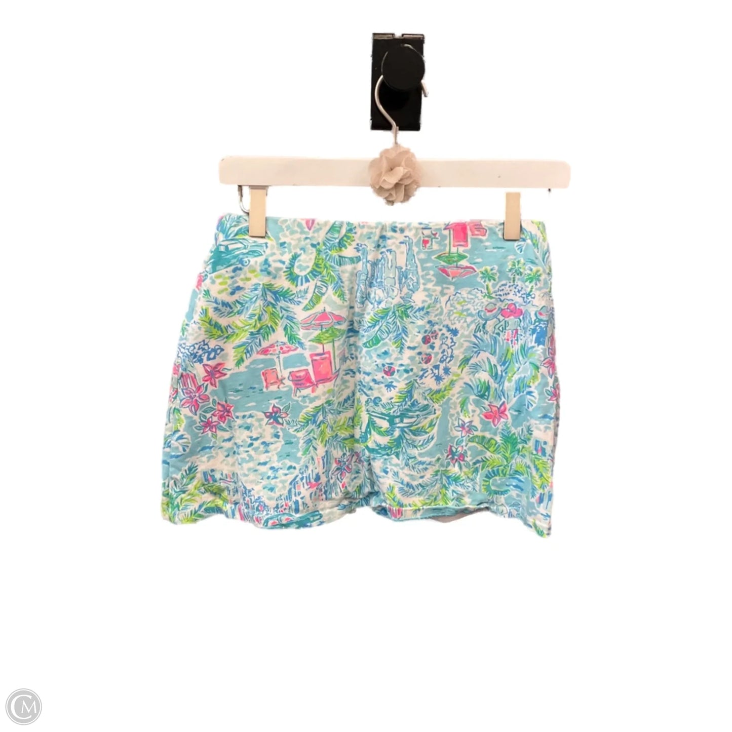 Skort Designer By Lilly Pulitzer In Aqua, Size: 2