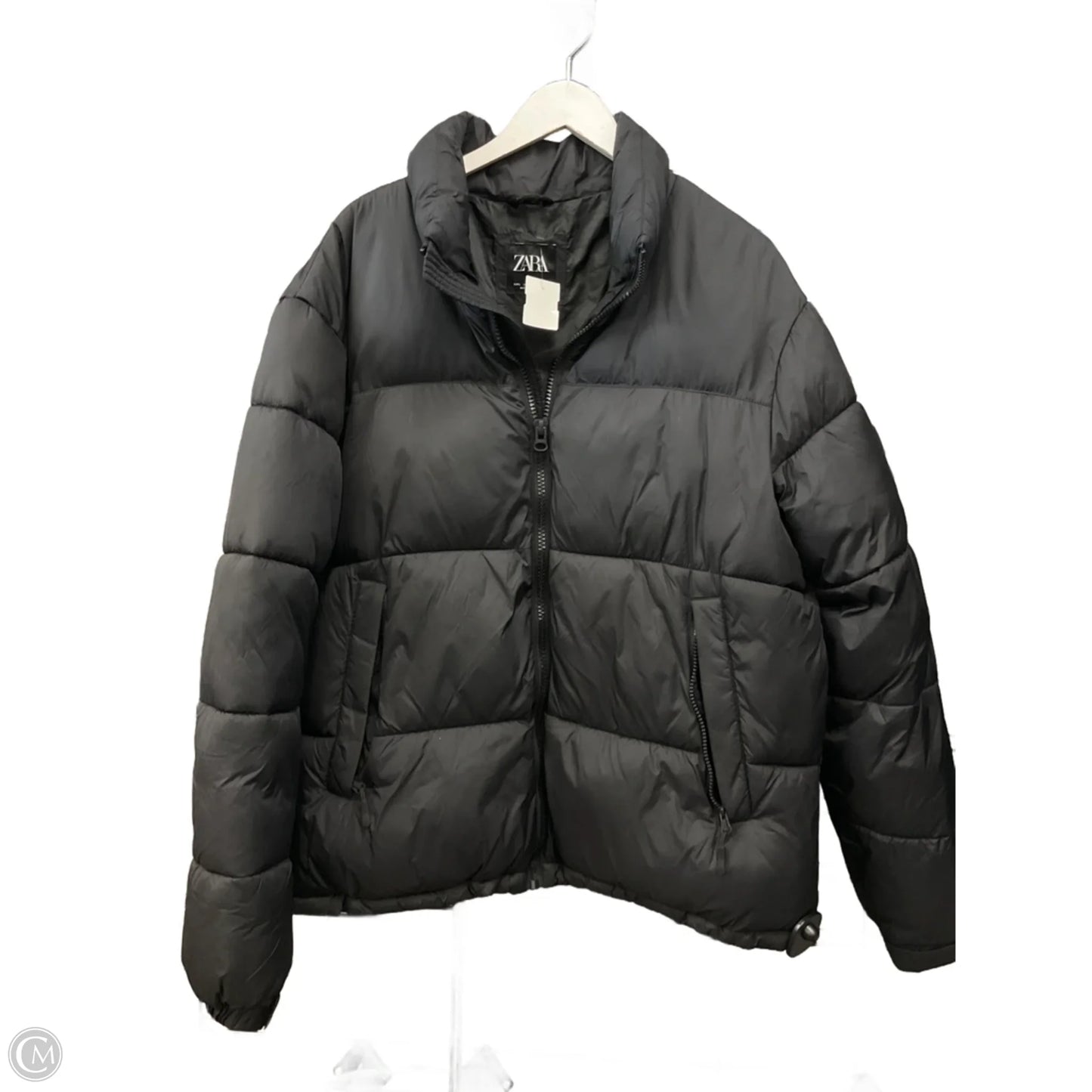 Jacket Puffer & Quilted By Zara In Black, Size: L