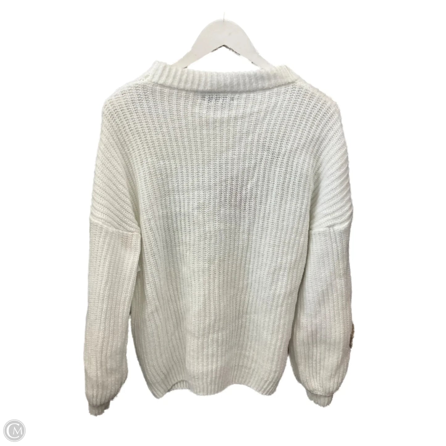 Sweater By Clothes Mentor In White, Size: M