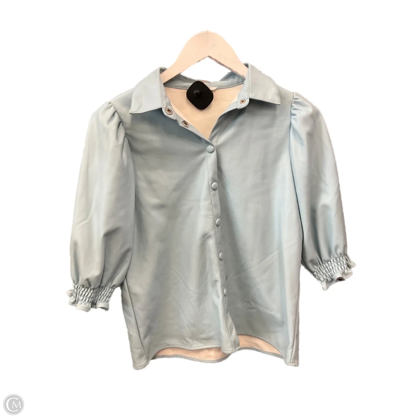 Top Short Sleeve By Thml In Blue, Size: Xs