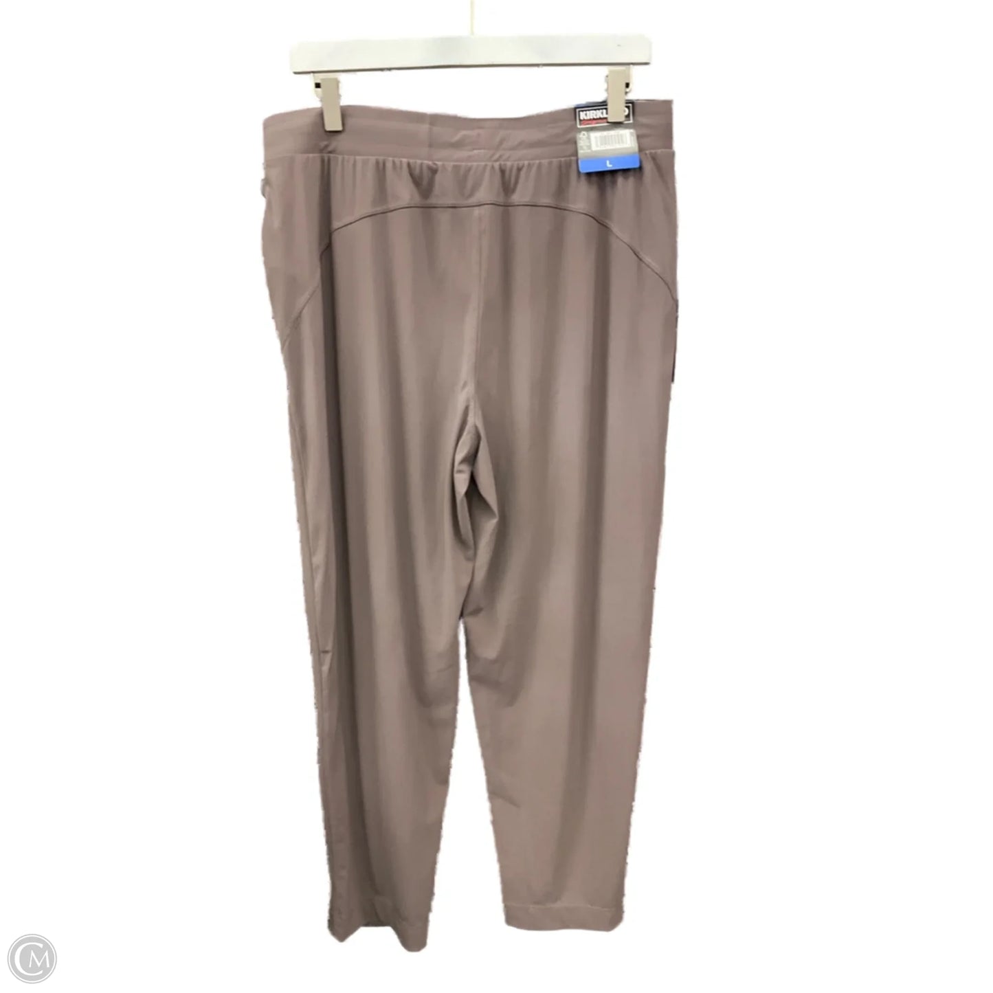 Athletic Pants By Kirkland In Taupe, Size: L