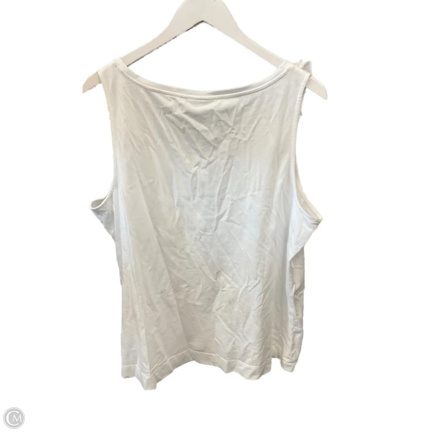 Top Sleeveless By Chicos In White, Size: Xl