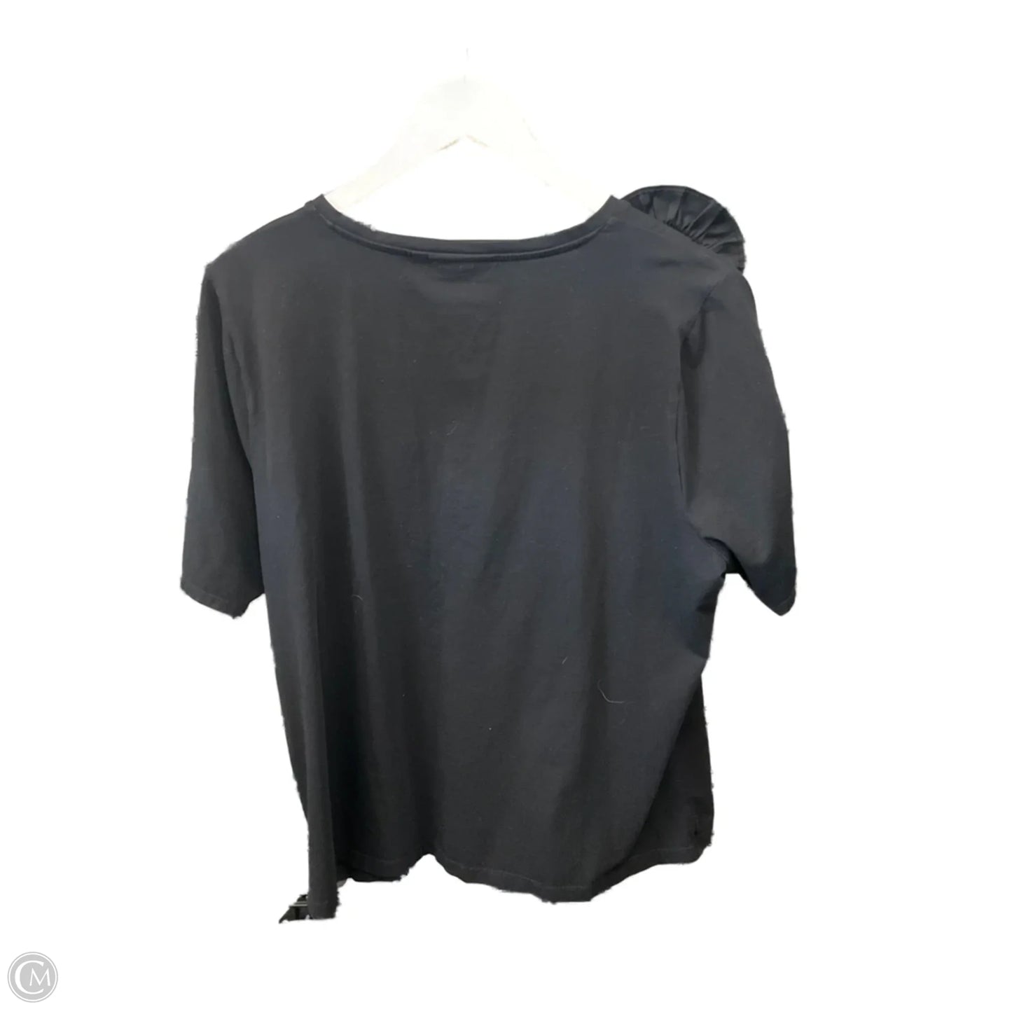 Top Short Sleeve By Chicos In Black, Size: Xl