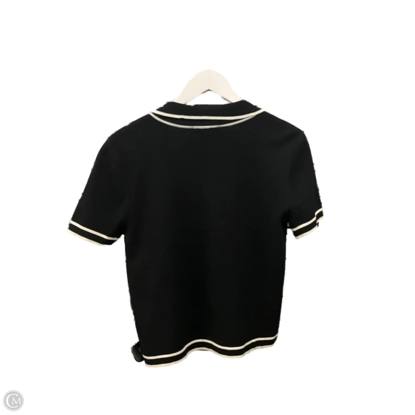 Top Short Sleeve Designer By Jason Wu In Black & White, Size: M