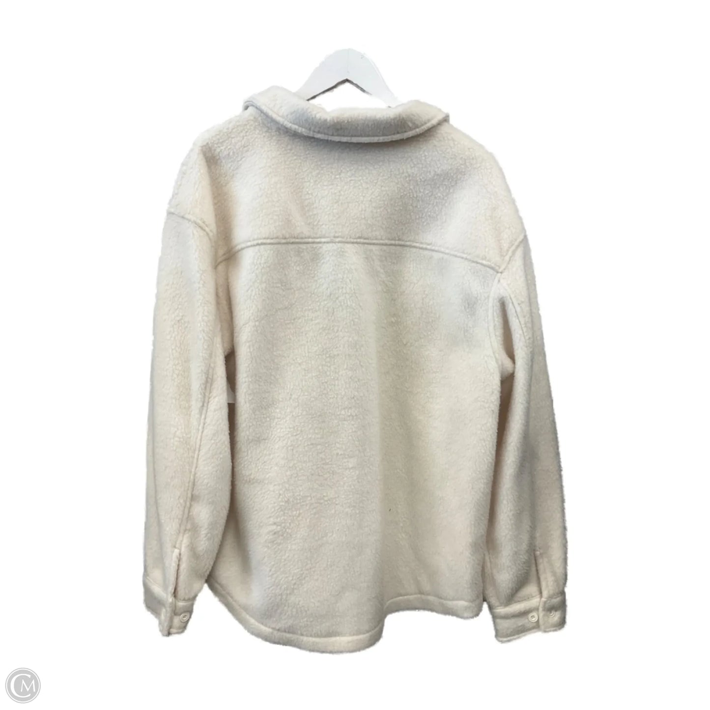 Jacket Shirt By No Boundaries In Cream, Size: L