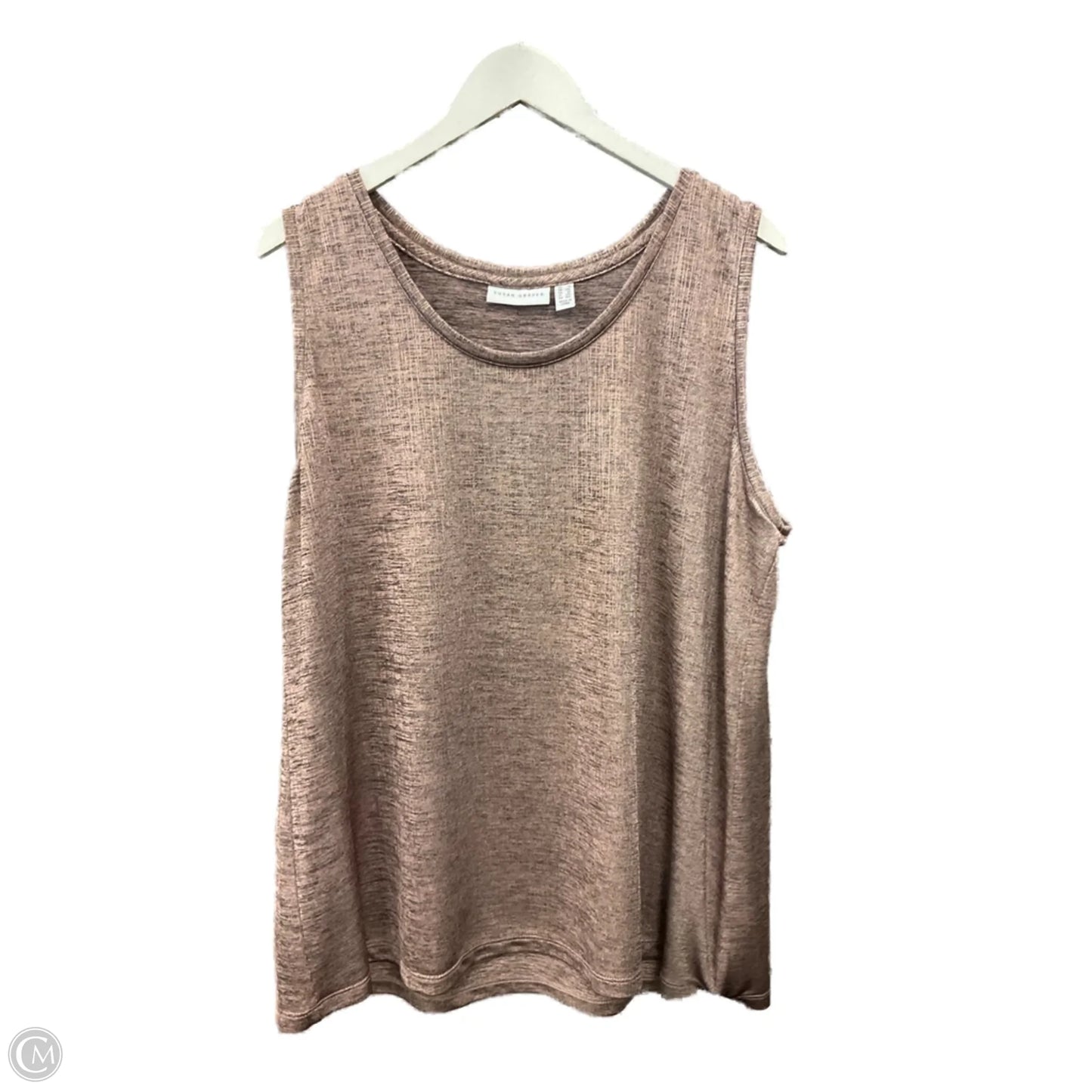 Top Sleeveless By Susan Graver In Pink, Size: 1x