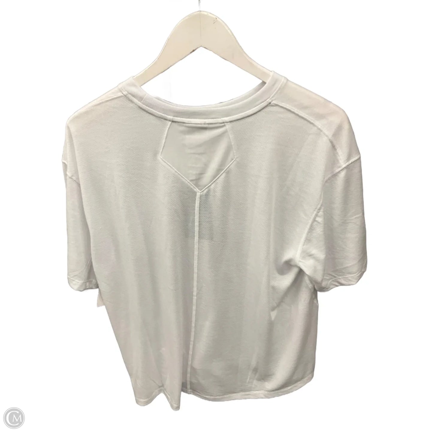Athletic Top Short Sleeve By Clothes Mentor In White, Size: M