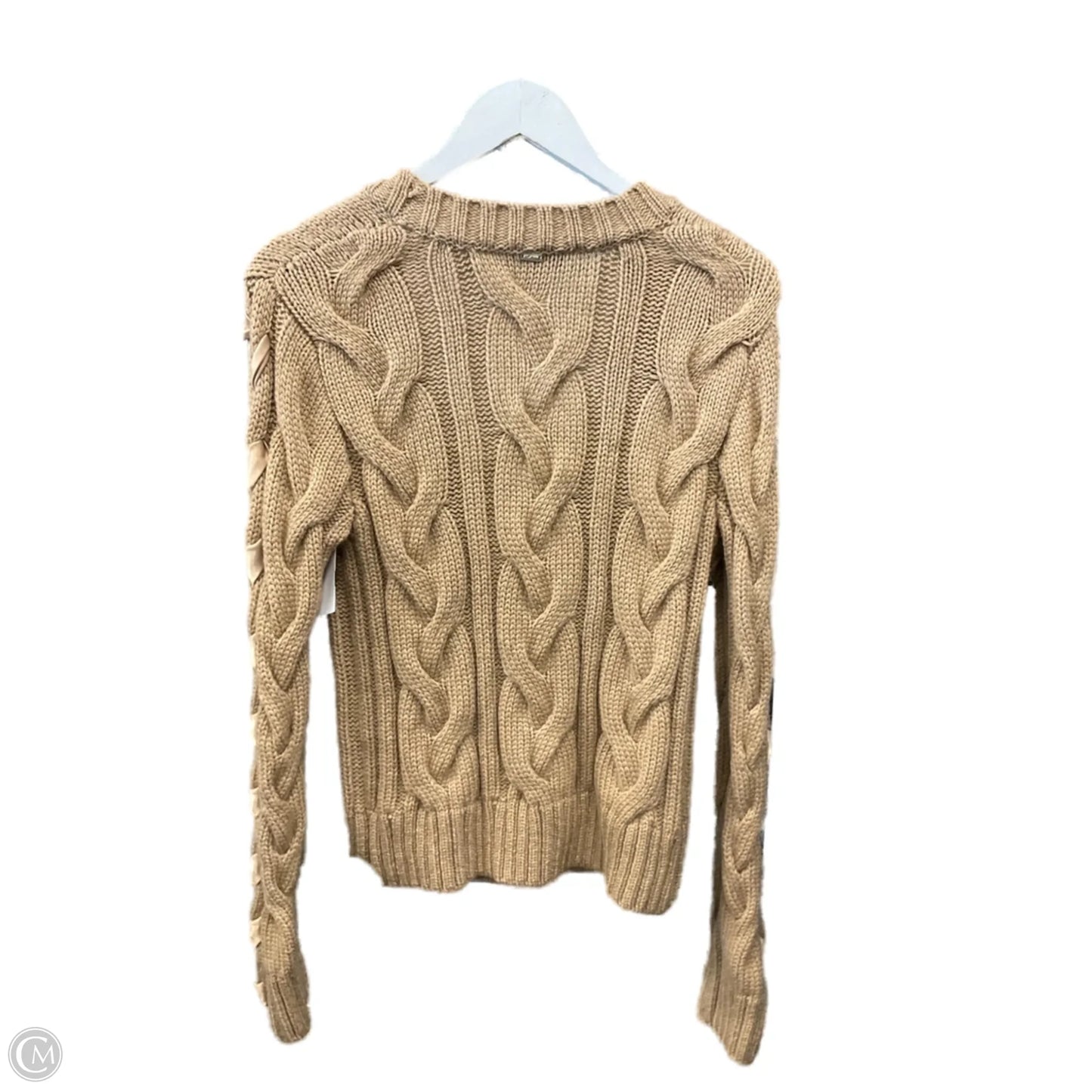 Sweater Cardigan By St. John In Tan, Size: M