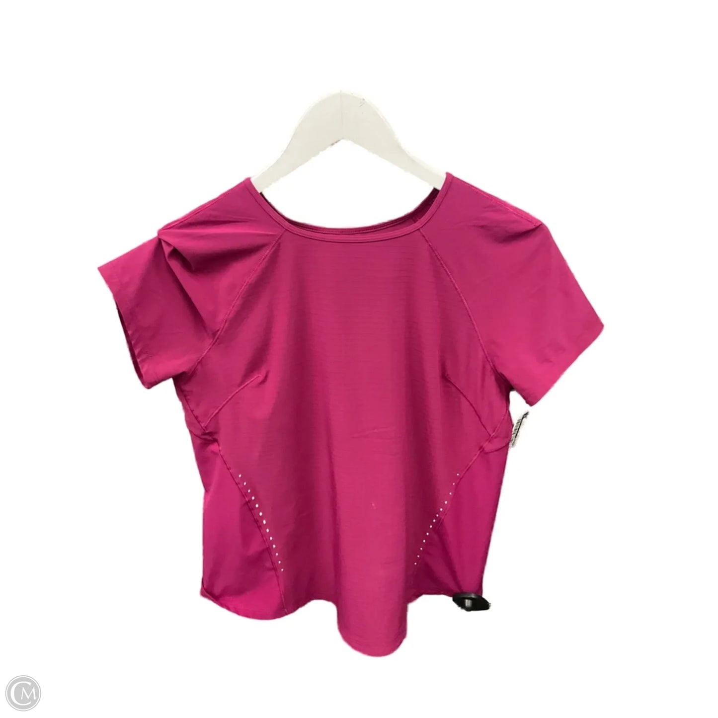 Athletic Top Short Sleeve By Lululemon In Pink, Size: 4