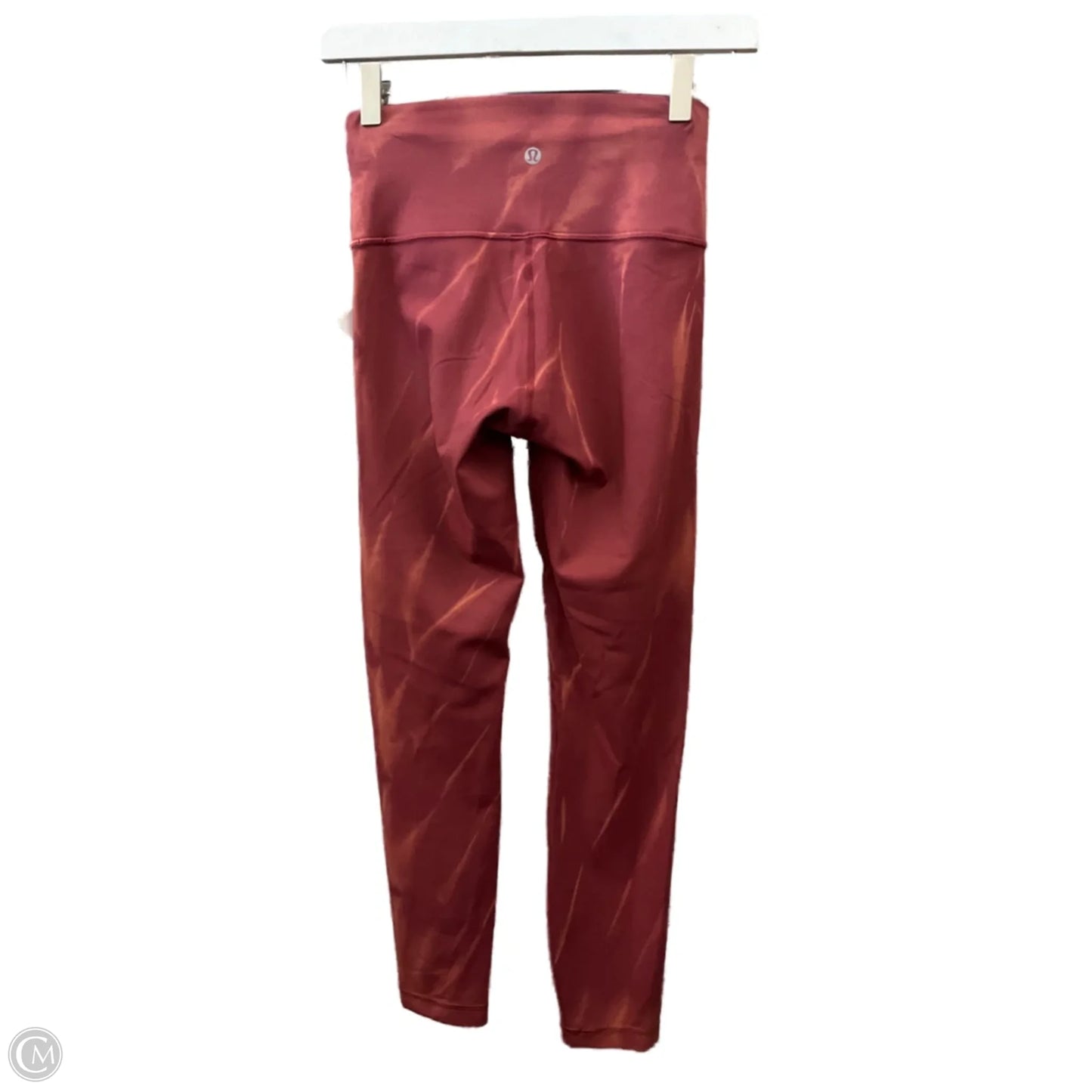 Athletic Leggings By Lululemon In Orange, Size: 4