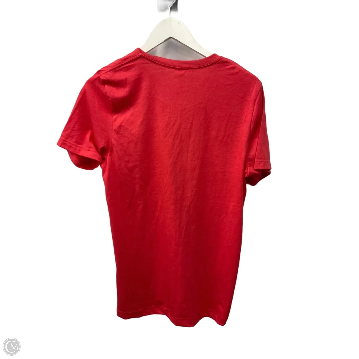 Top Short Sleeve By Bella + Canvas In Red, Size: M