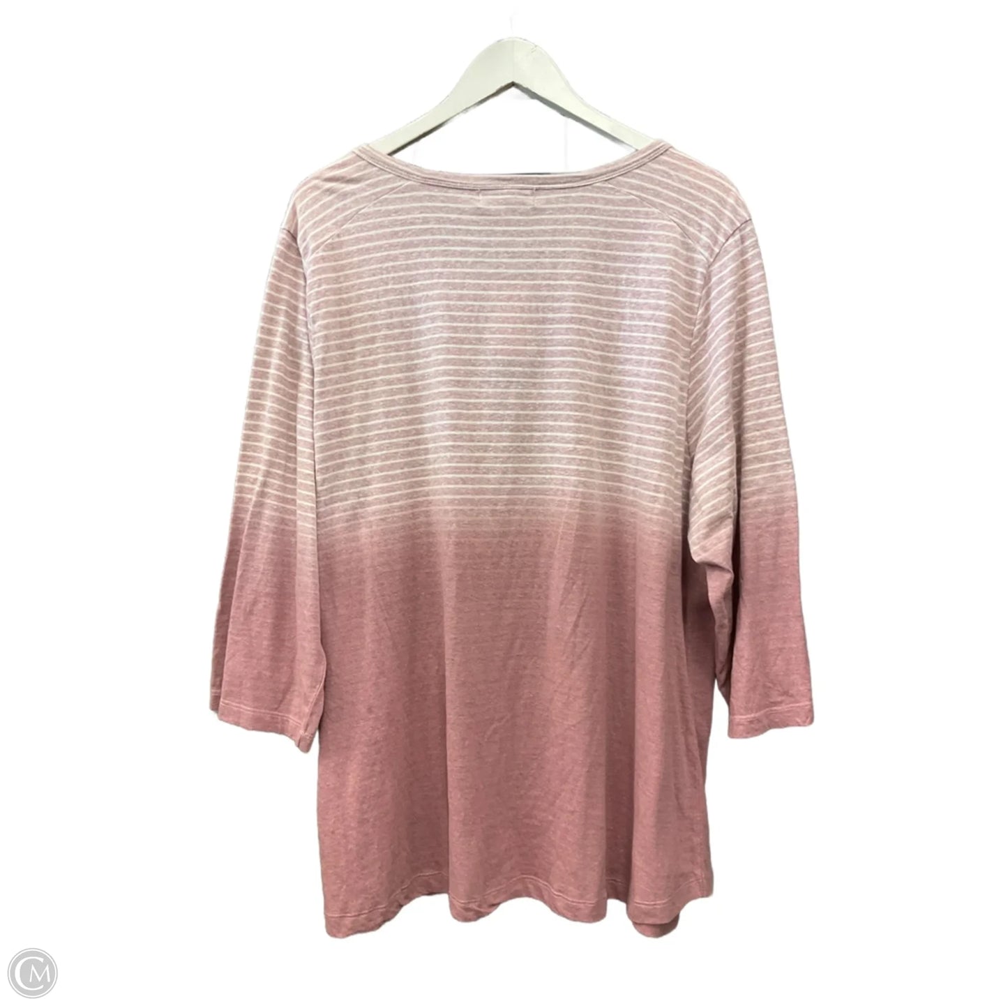 Top Long Sleeve By Cj Banks In Mauve, Size: 2x