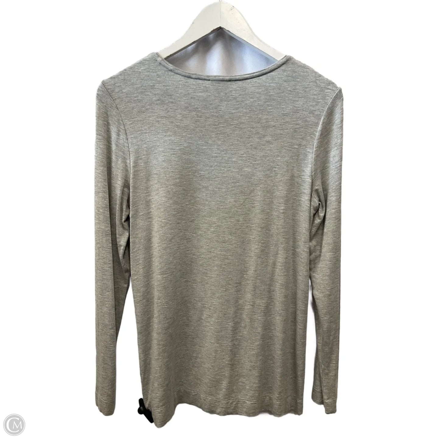 Top Long Sleeve By Chicos In Grey, Size: S