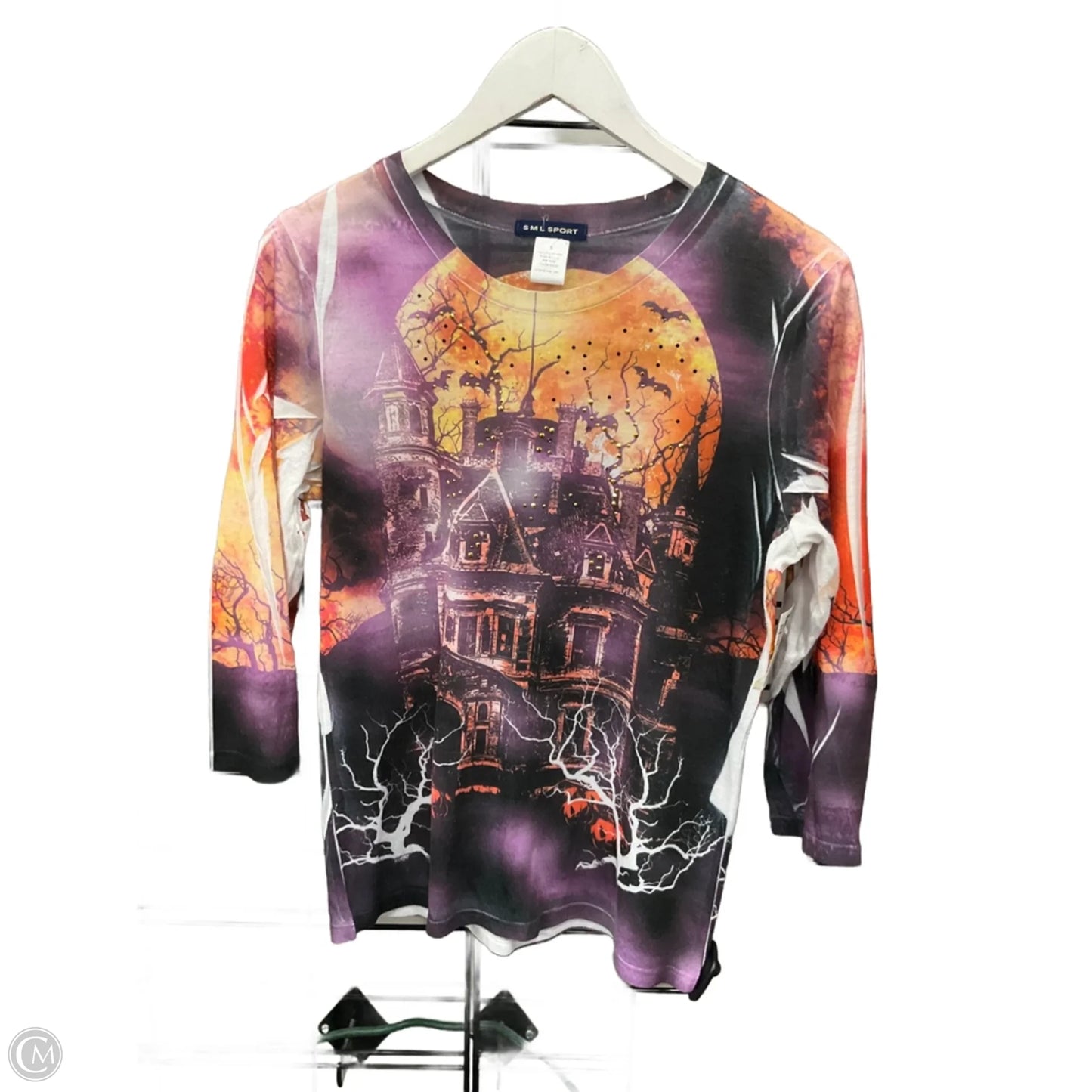 Top Long Sleeve By Sml In Purple, Size: S